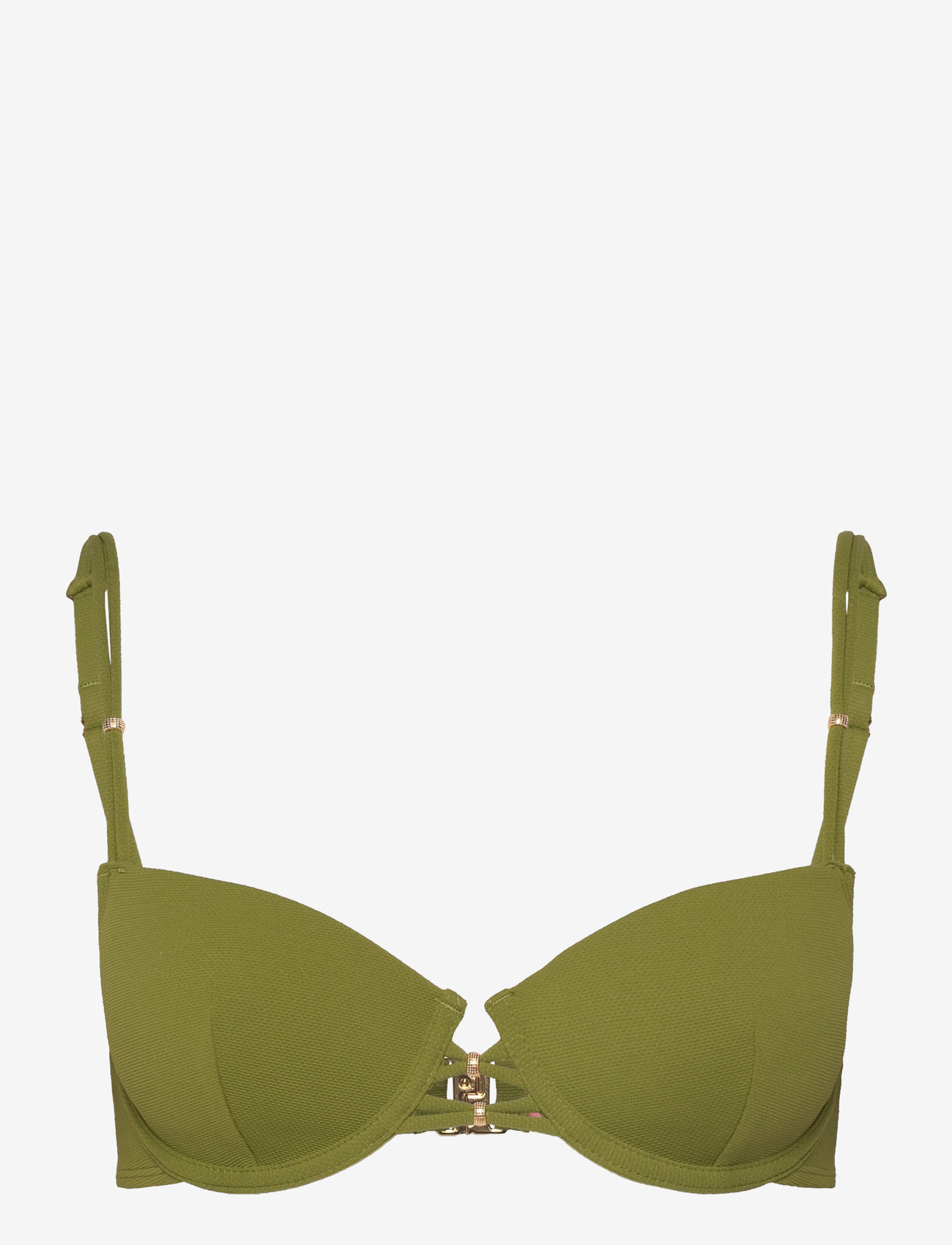 Hunkemöller - Holbox texture pd - bikini-oberteile mit bügel - calla green - 0