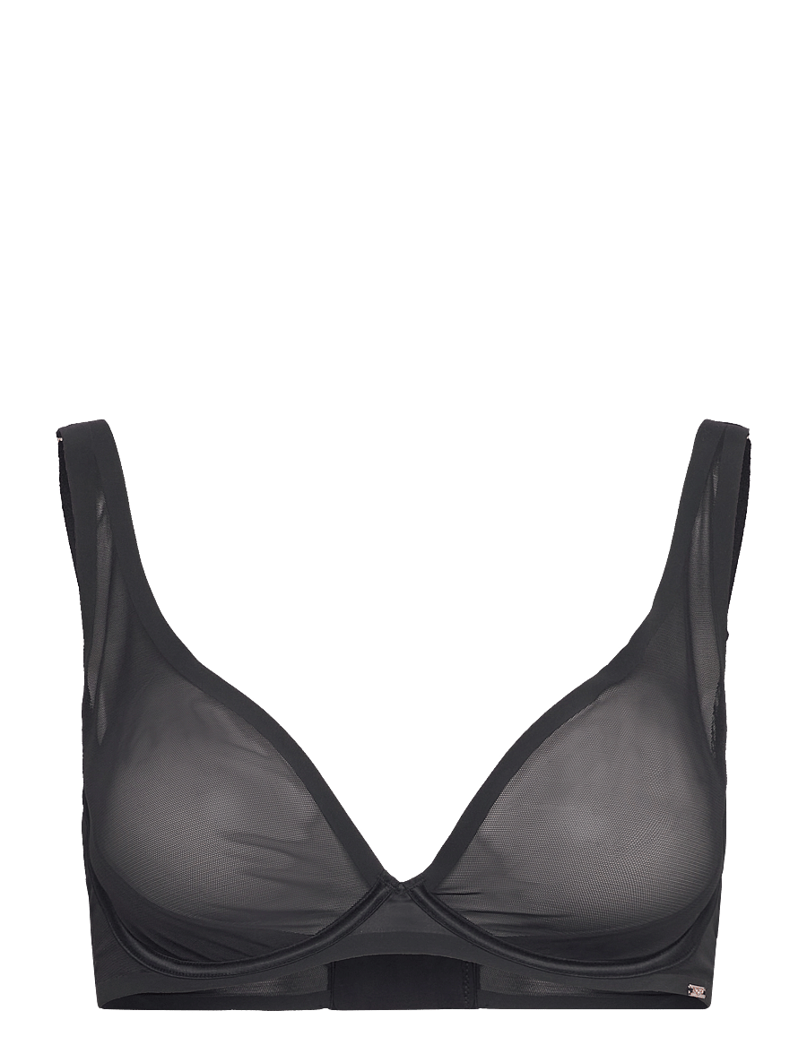 Hunkemöller - Mesh Essentials Up - spile-bh-er - caviar - 1
