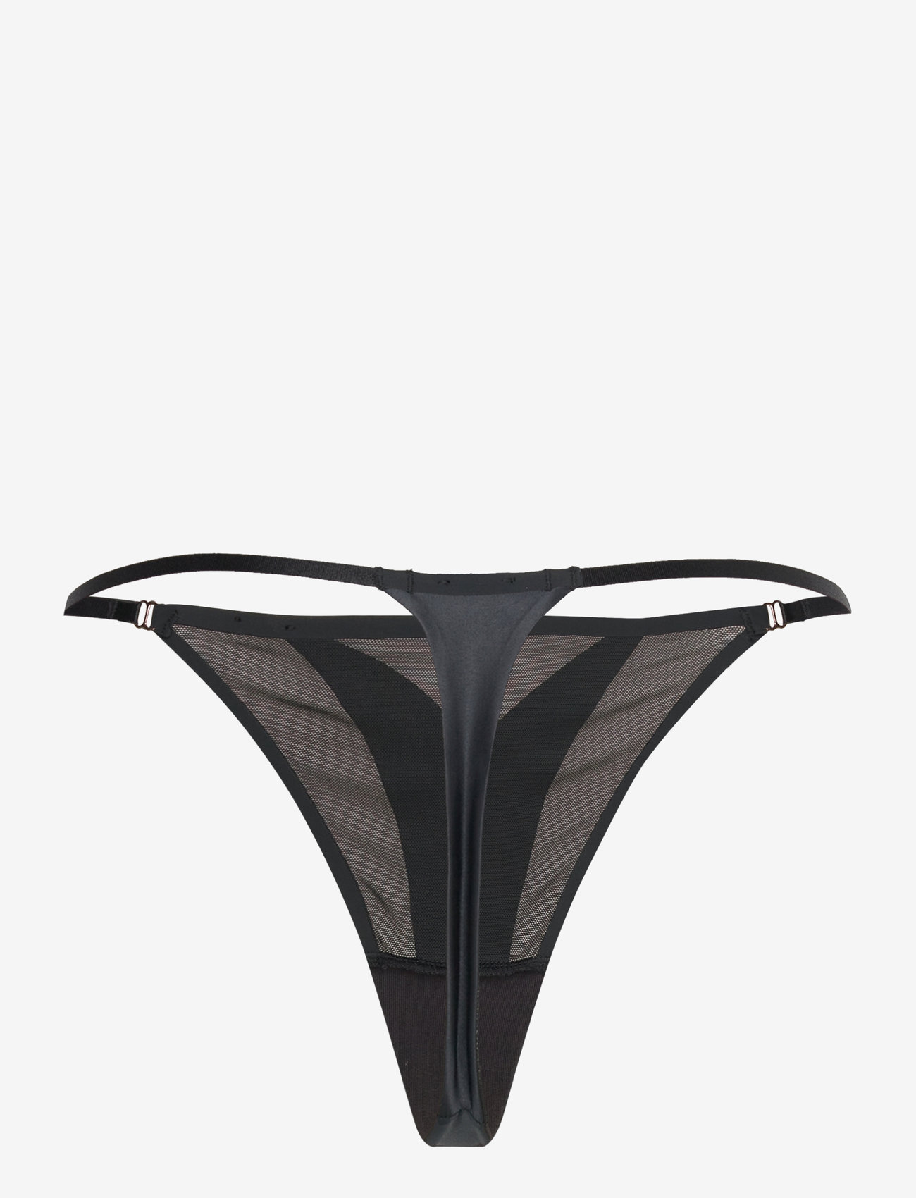Hunkemöller - Mesh Essentials Hl String T - caviar - 1