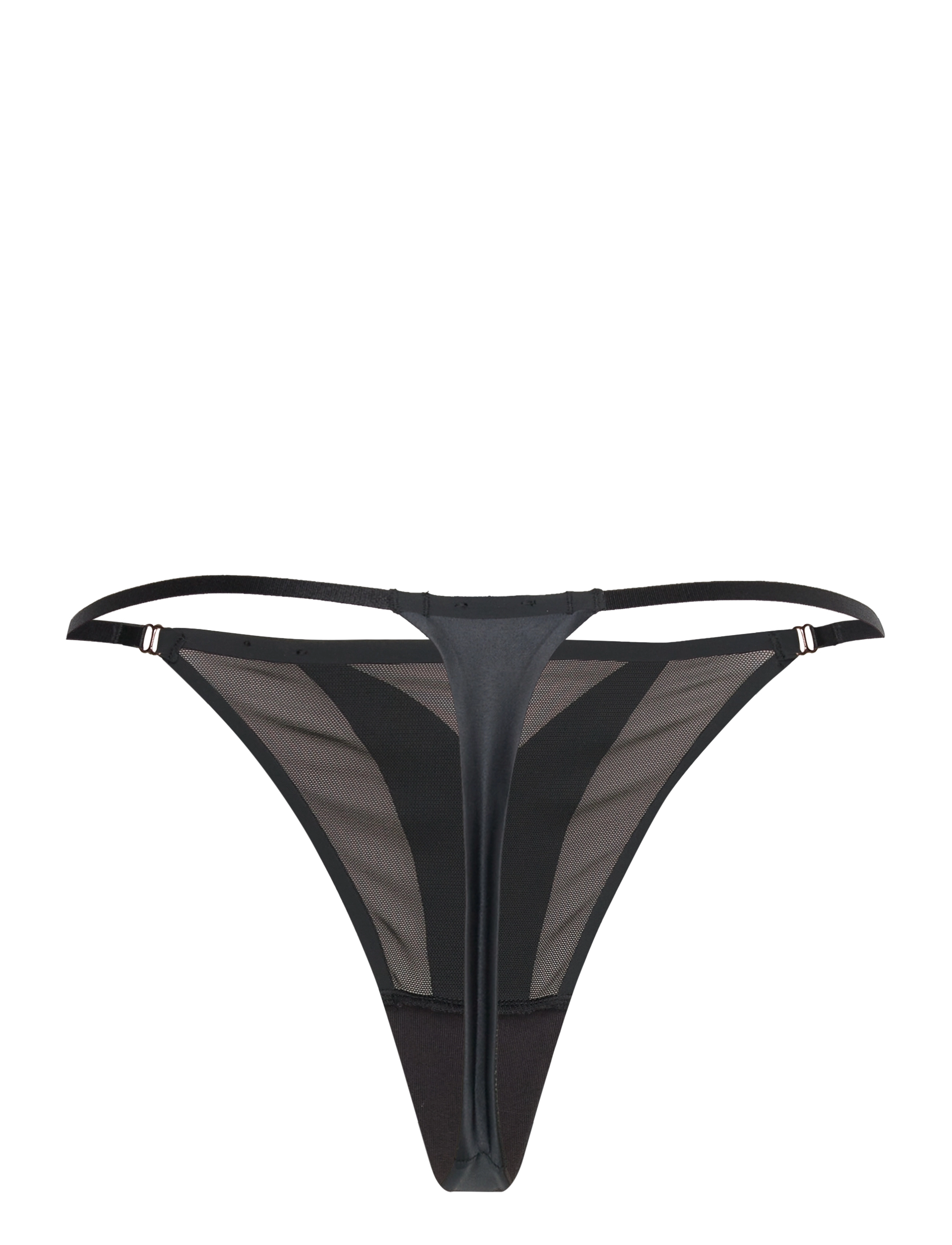 Hunkemöller - Mesh Essentials Hl String T - caviar - 2