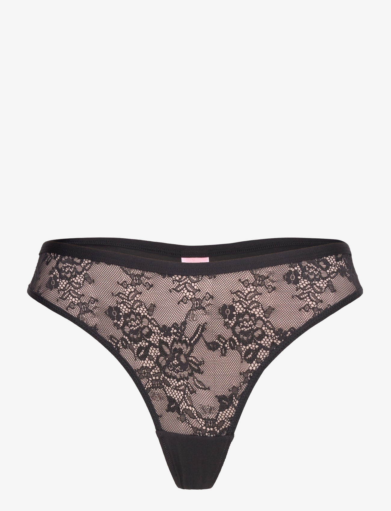 Hunkemöller - EA LACE STRING R - geschenke unter chf 30 - caviar - 0