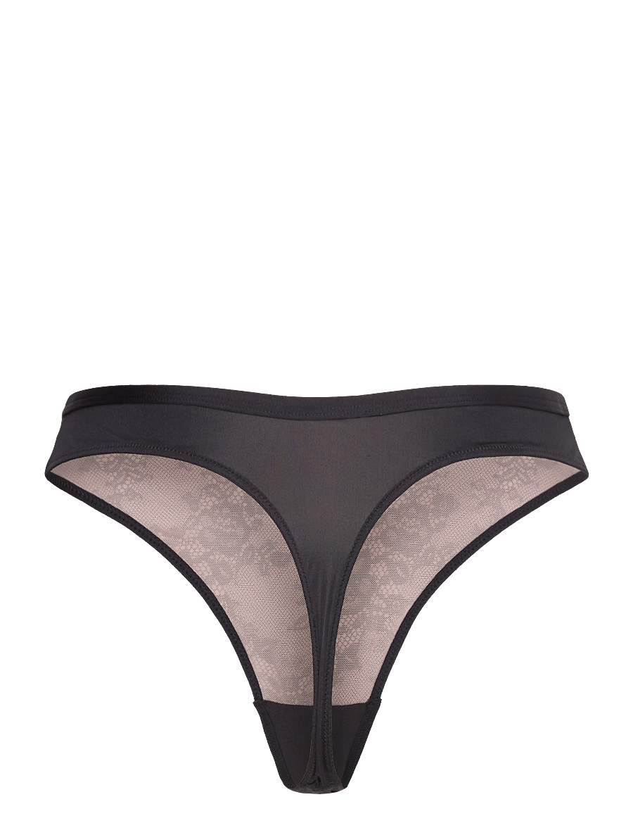 Hunkemöller - EA LACE STRING R - stringtrosor - caviar - 2