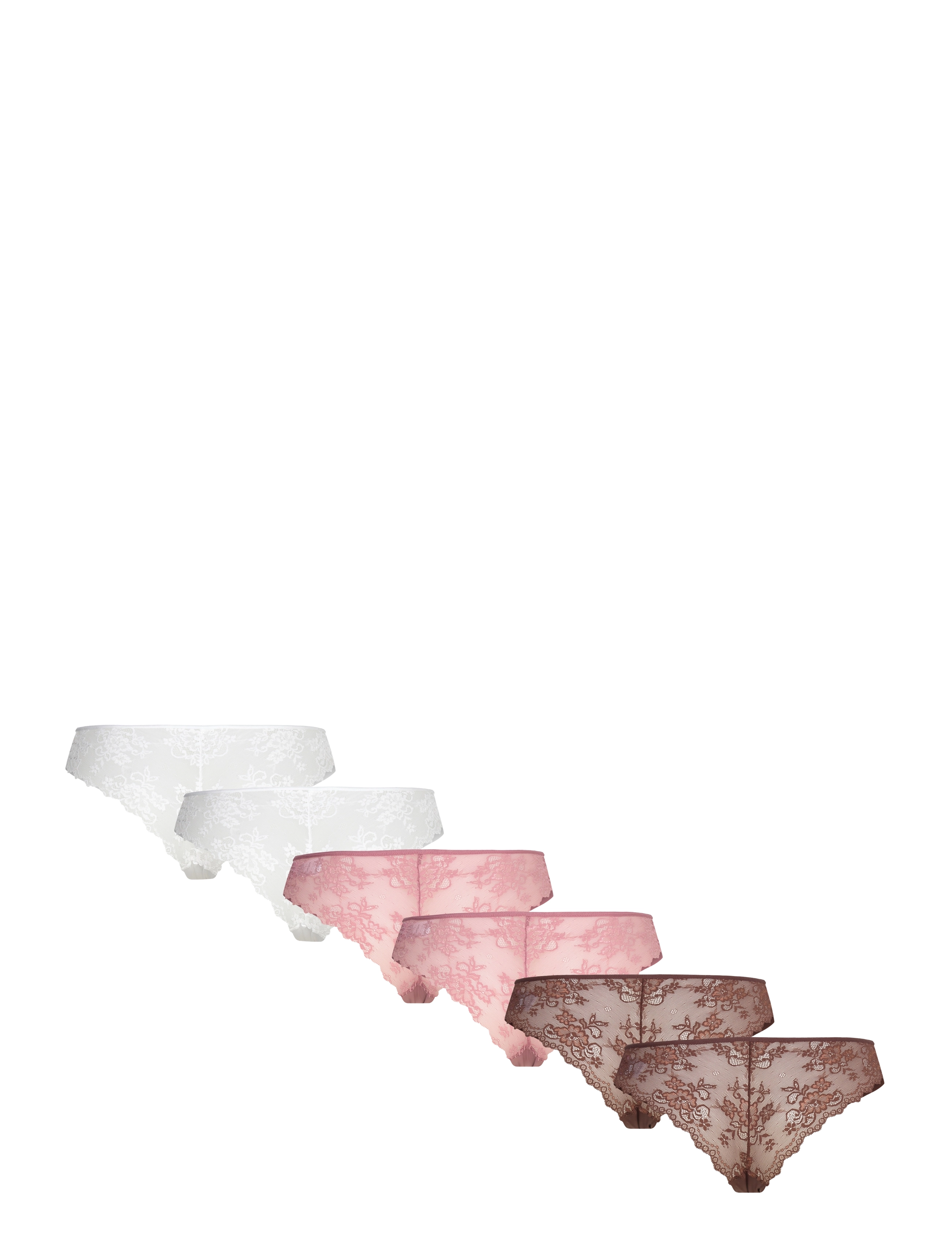 Hunkemöller - 6-Pack Invis Braz R - chicory coffee - 2
