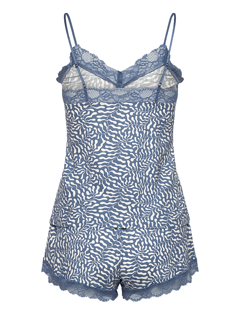 Hunkemöller - Pj Cami Short Viscose - pysjamas - coronet blue - 2