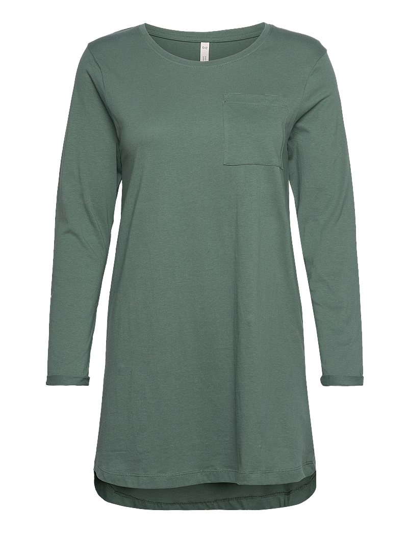 Hunkemöller - Nightie Ls Pocket - natkjoler - dark forest - 1