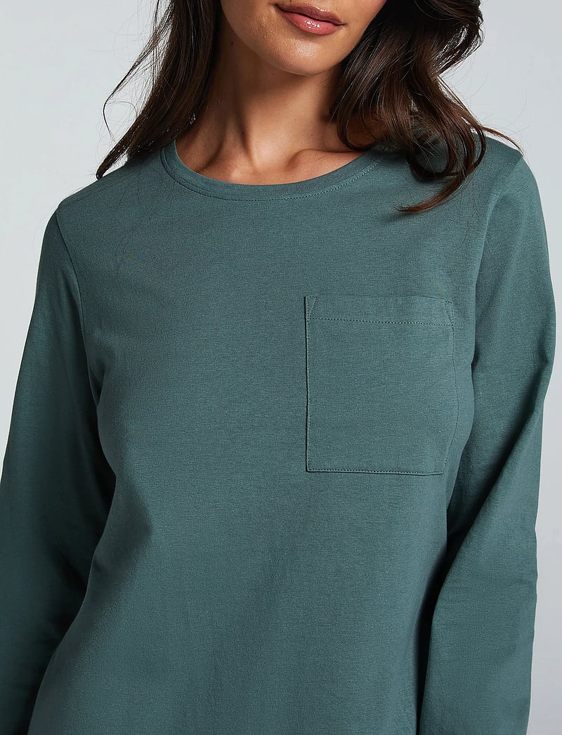 Hunkemöller - Nightie Ls Pocket - natkjoler - dark forest - 3