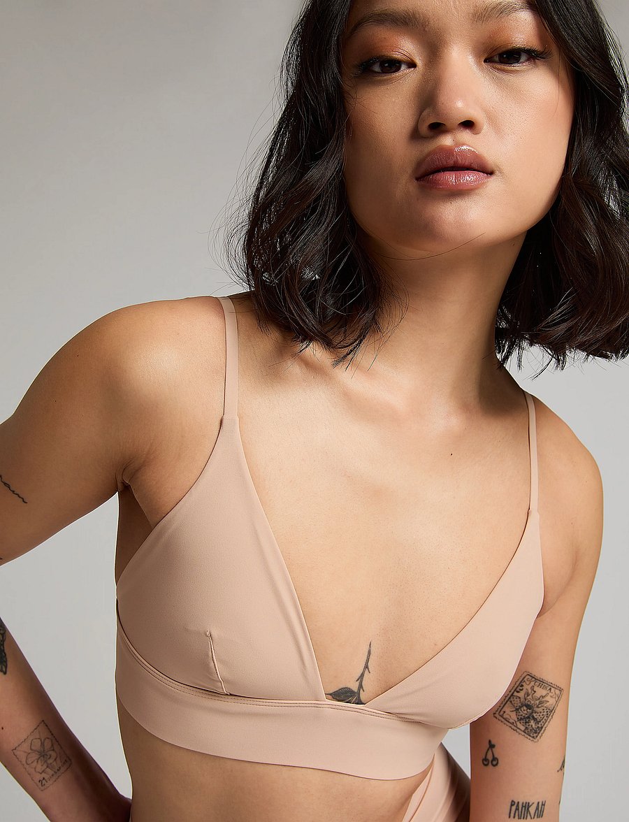 Hunkemöller - SMOOTH TRIANGLE BRALETTE - bralette - rugby tan - 0