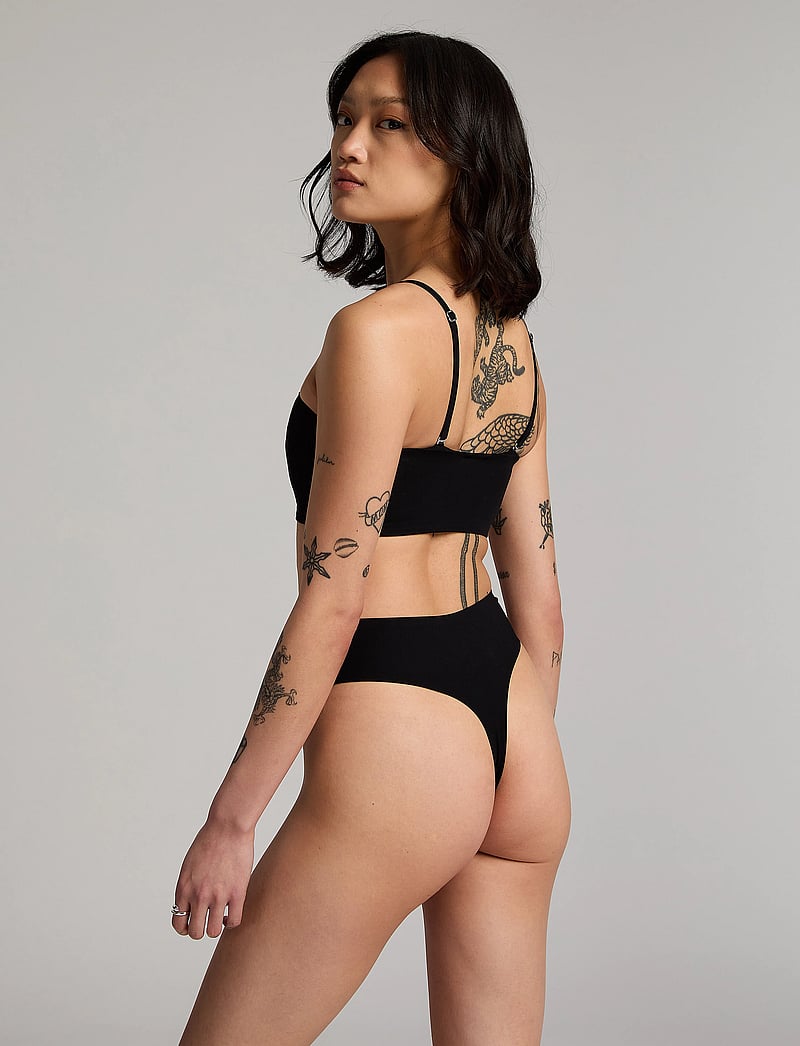 Hunkemöller - SMOOTH HL STRING H - seamless panties - caviar - 4