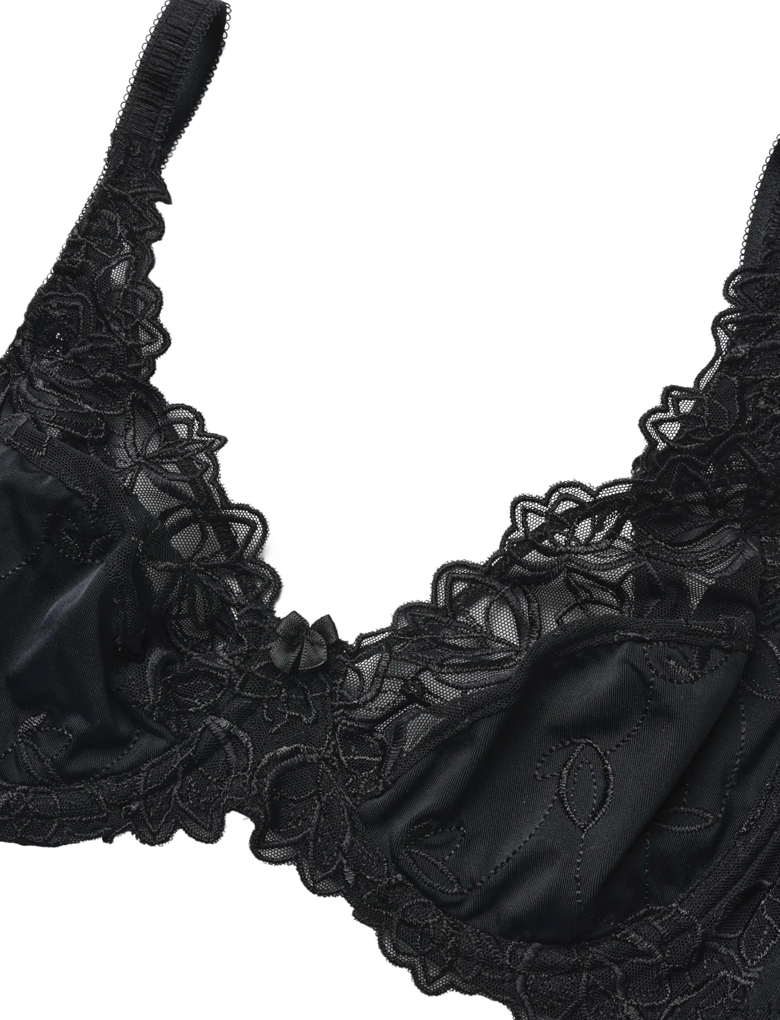 Hunkemöller - Diva Uf - tugikaartega rinnahoidjad - black - 2