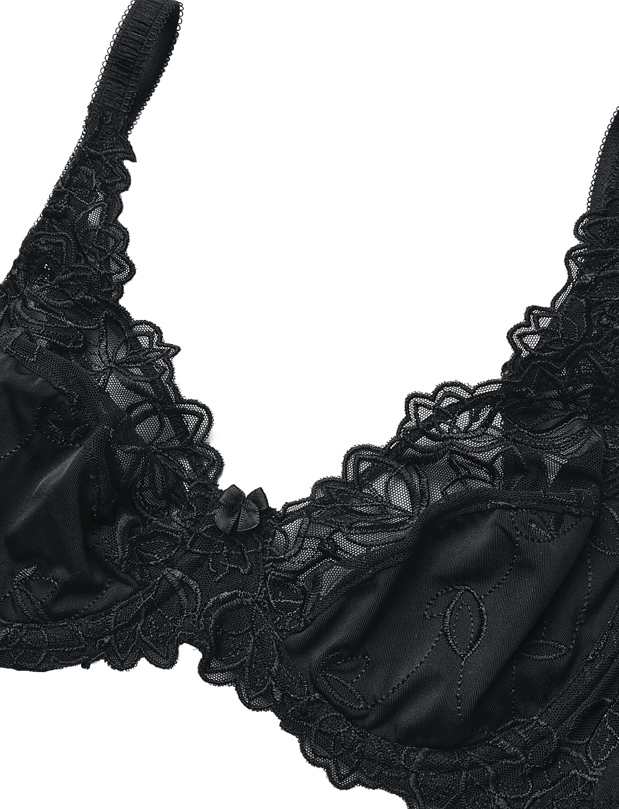Hunkemöller - Diva Uf - tugikaartega rinnahoidjad - black - 2