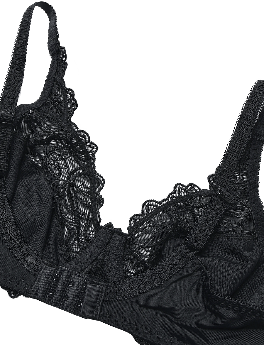 Hunkemöller - Diva Uf - tugikaartega rinnahoidjad - black - 3