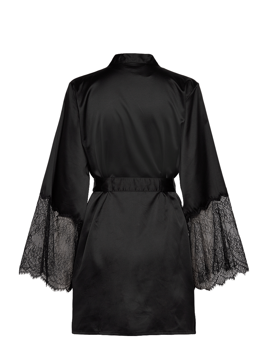 Hunkemöller - Satin Kimono - kimonot - caviar - 2