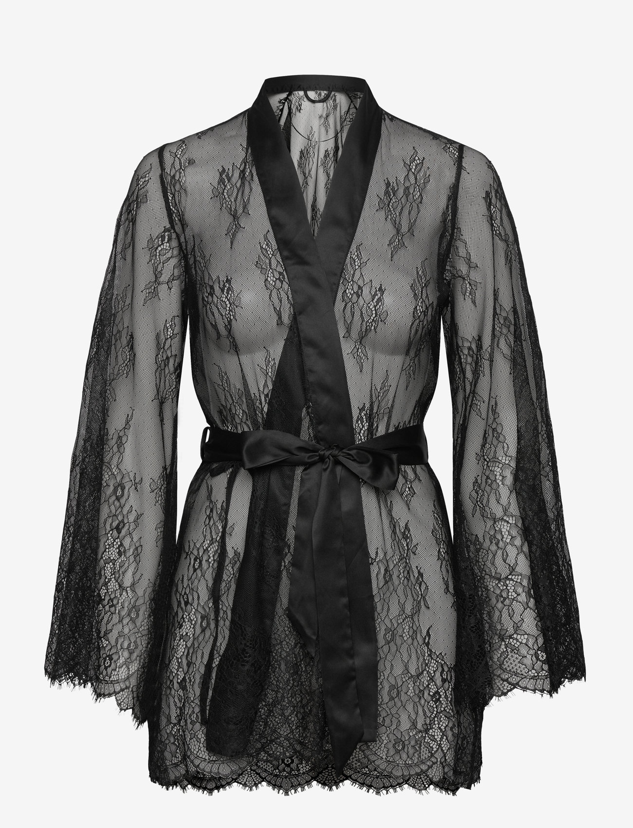 Hunkemöller - Kimono Allover Lace - kimonos - caviar - 1