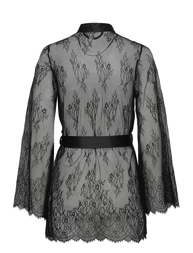 Hunkemöller - Kimono Allover Lace - kimonos - caviar - 2