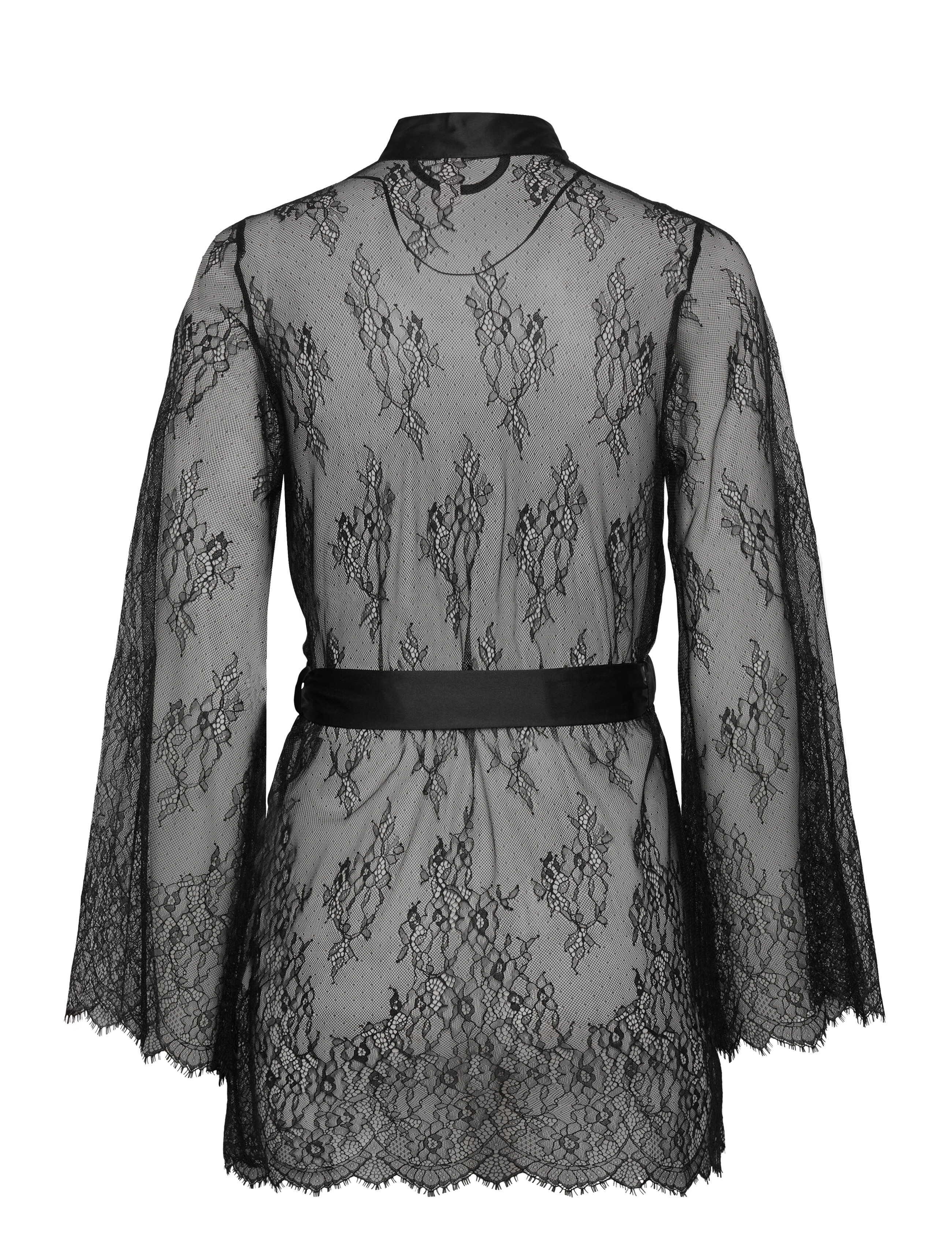 Hunkemöller - Kimono Allover Lace - kimonos - caviar - 2