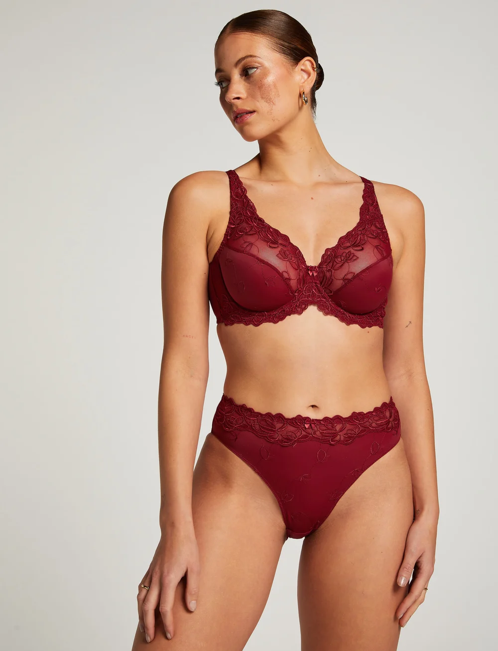 Hunkemöller - Diva Hl Rio H - culottes et slips - tibetan red - 0