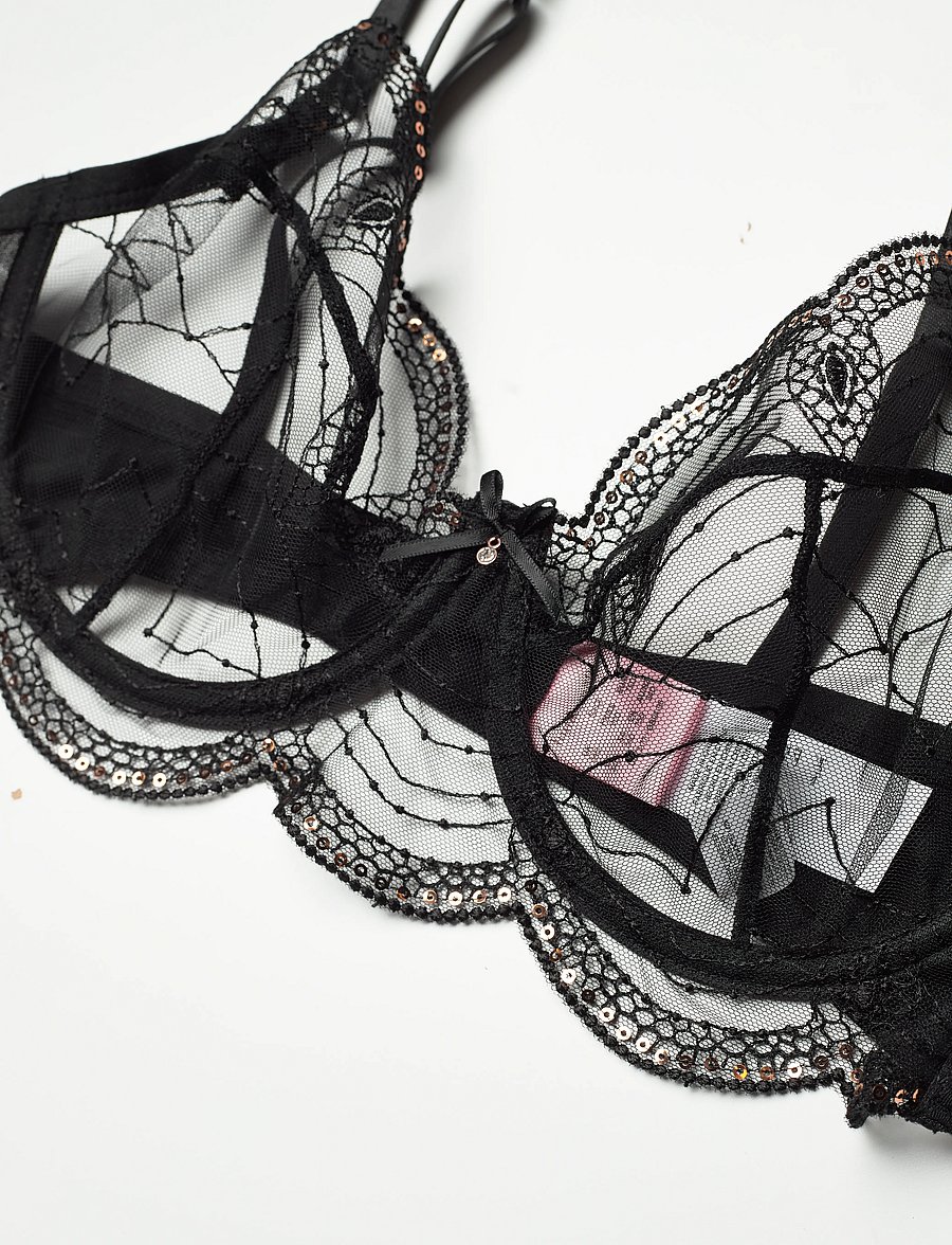 Hunkemöller - Ruby Non-Padded Underwired Bra - laveste priser - caviar - 4