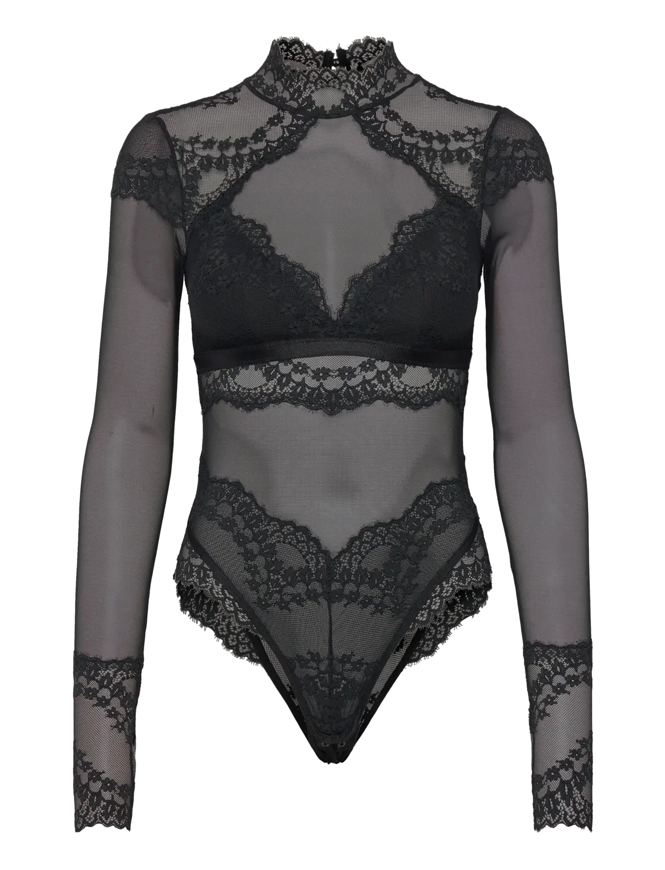 Hunkemöller Daisy Ls Body - Bodid ja kombineed - CAVIAR / black