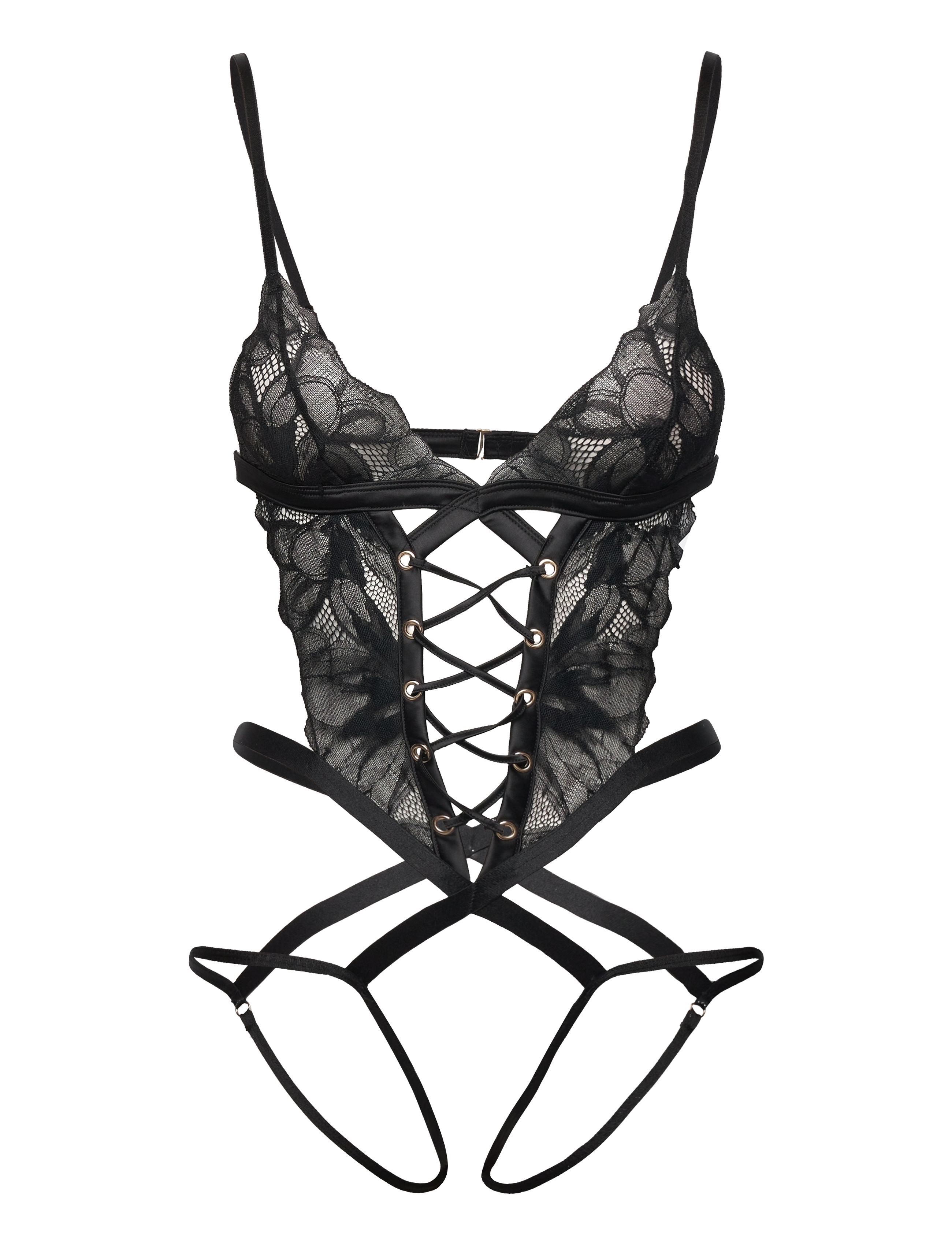 Hunkemöller CIERRA BODY - Bodies & slips - CAVIAR / black