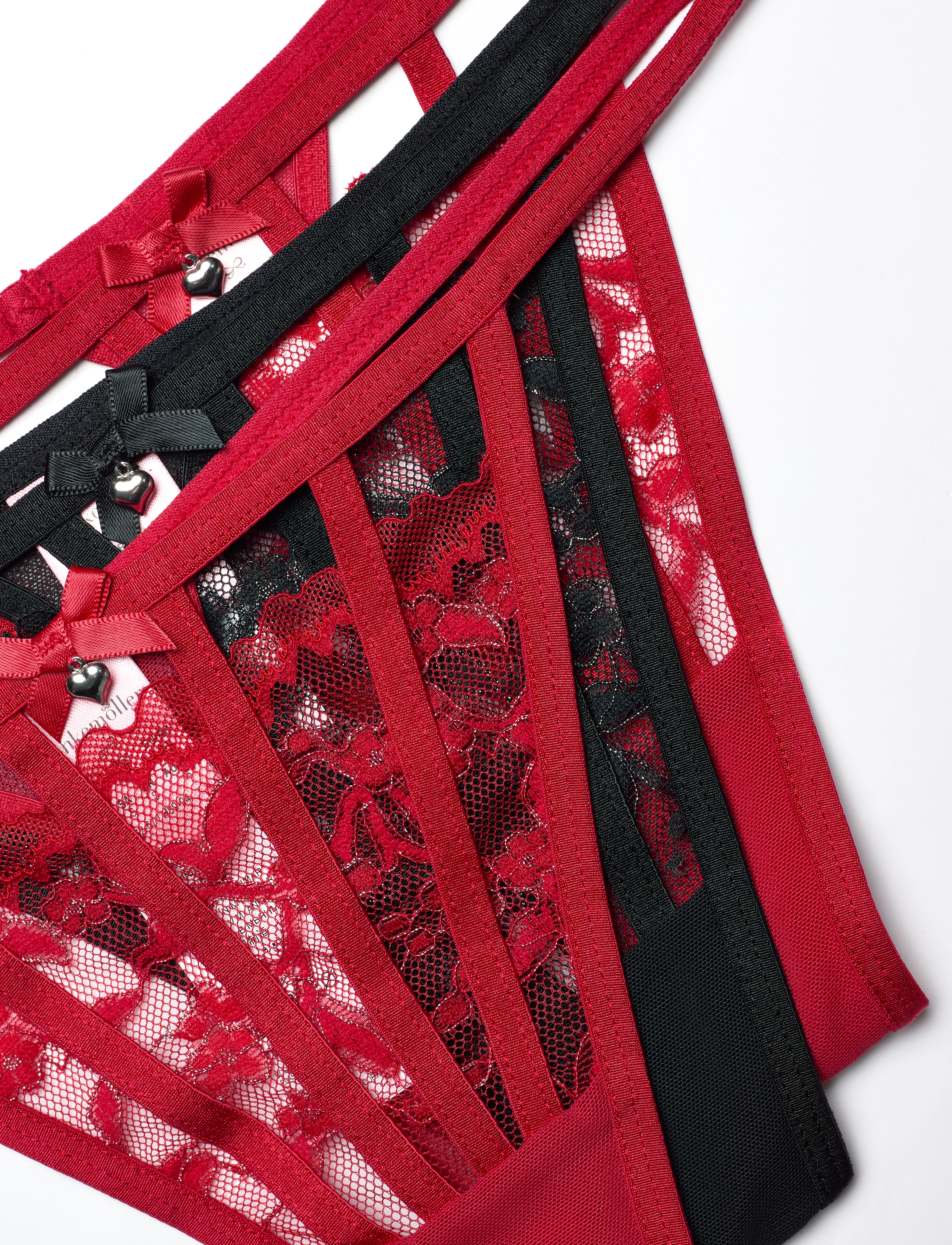 Hunkemöller - 3/PACK STRING - chili pepper - 4