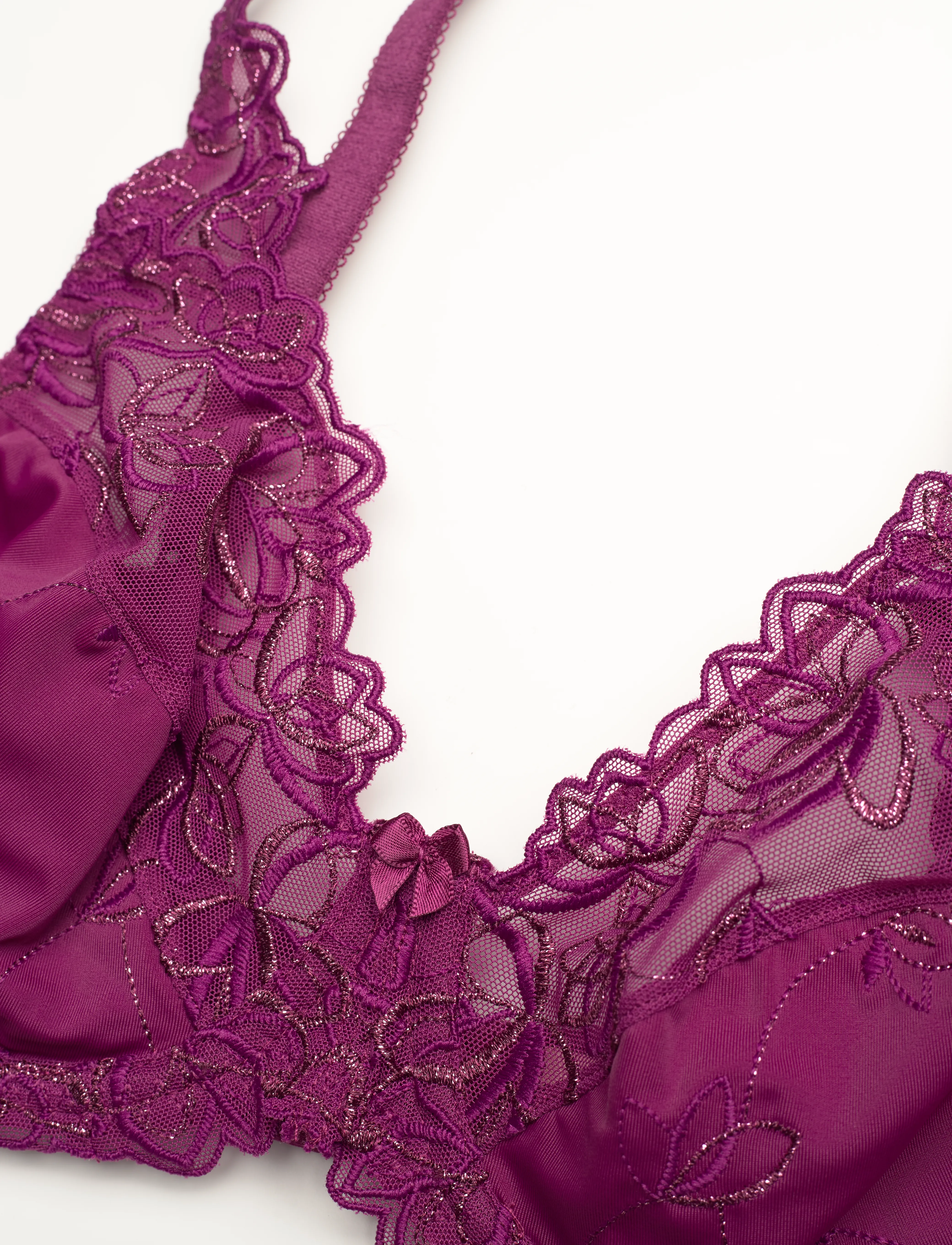Hunkemöller - Diva Non-Padded Underwired Bra - laveste priser - magenta purple - 3