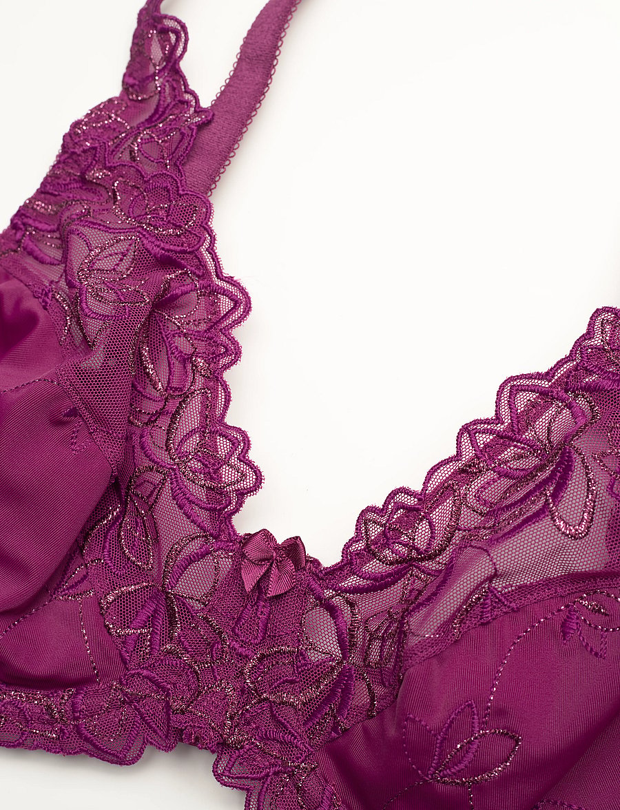 Hunkemöller - Diva Non-Padded Underwired Bra - laveste priser - magenta purple - 3
