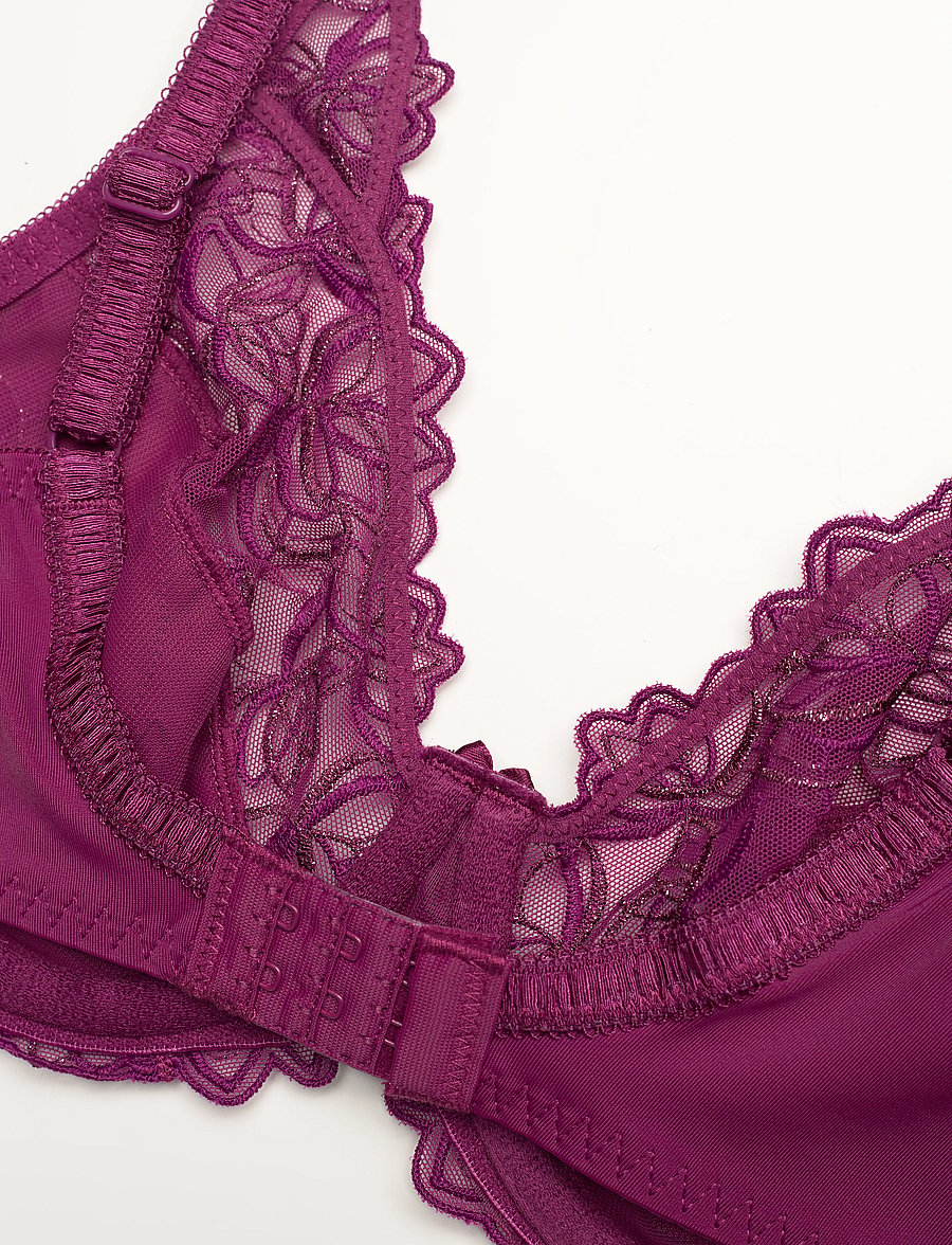 Hunkemöller - Diva Non-Padded Underwired Bra - laveste priser - magenta purple - 4