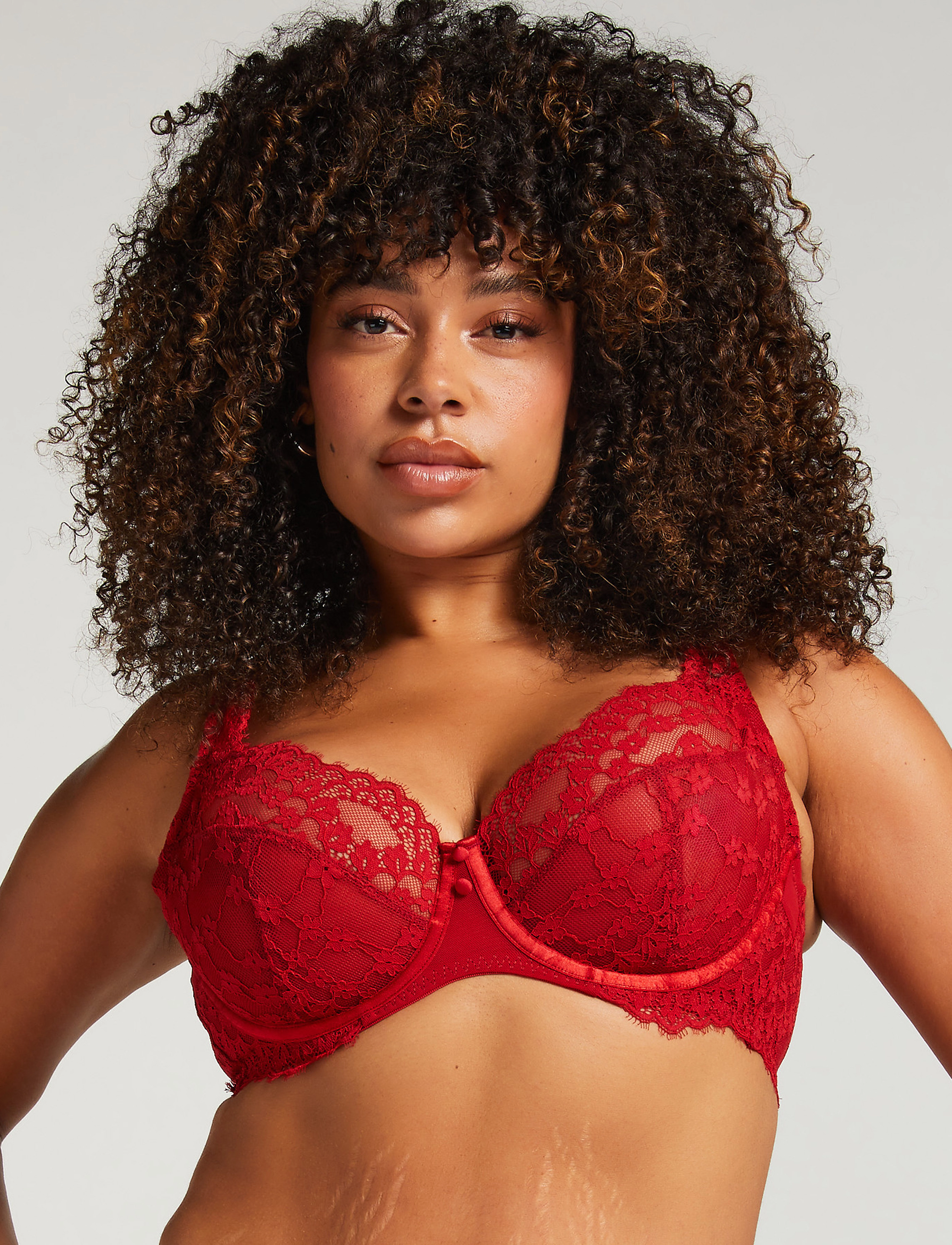 Hunkemöller Daisy Non-Padded Underwired Bra - Pesu ja aluspesu - CHILI PEPPER / red