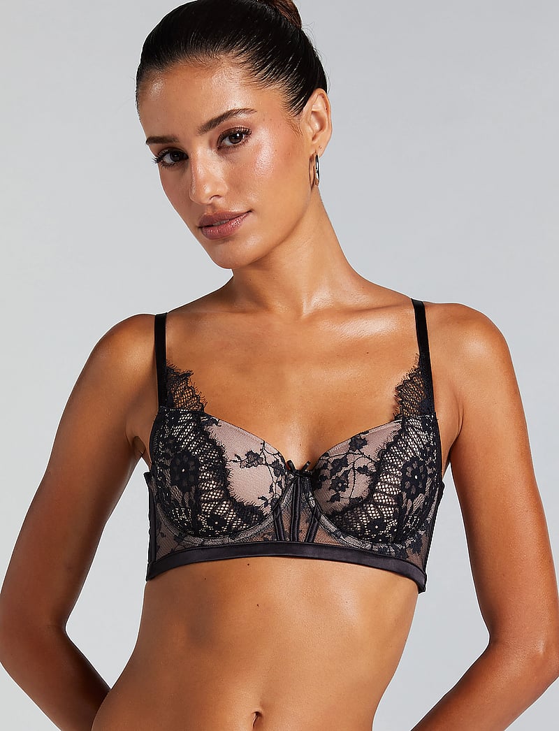 Hunkemöller - Daphne Padded Underwired Bra - push up bhs - caviar - 0