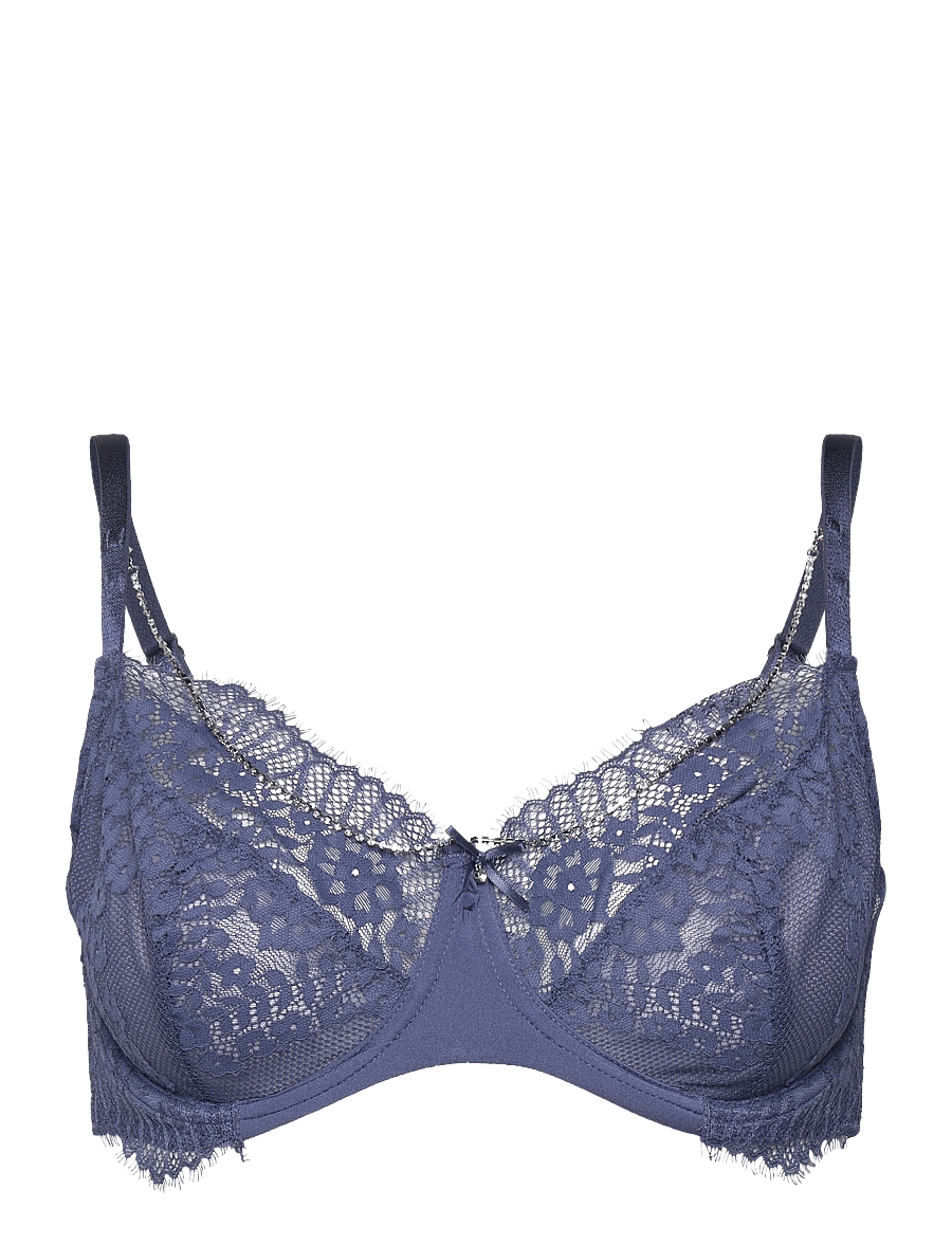 Hunkemöller - Pearlene Non-Padded Underwired Bra - speciella tillfällen - blue indigo - 1