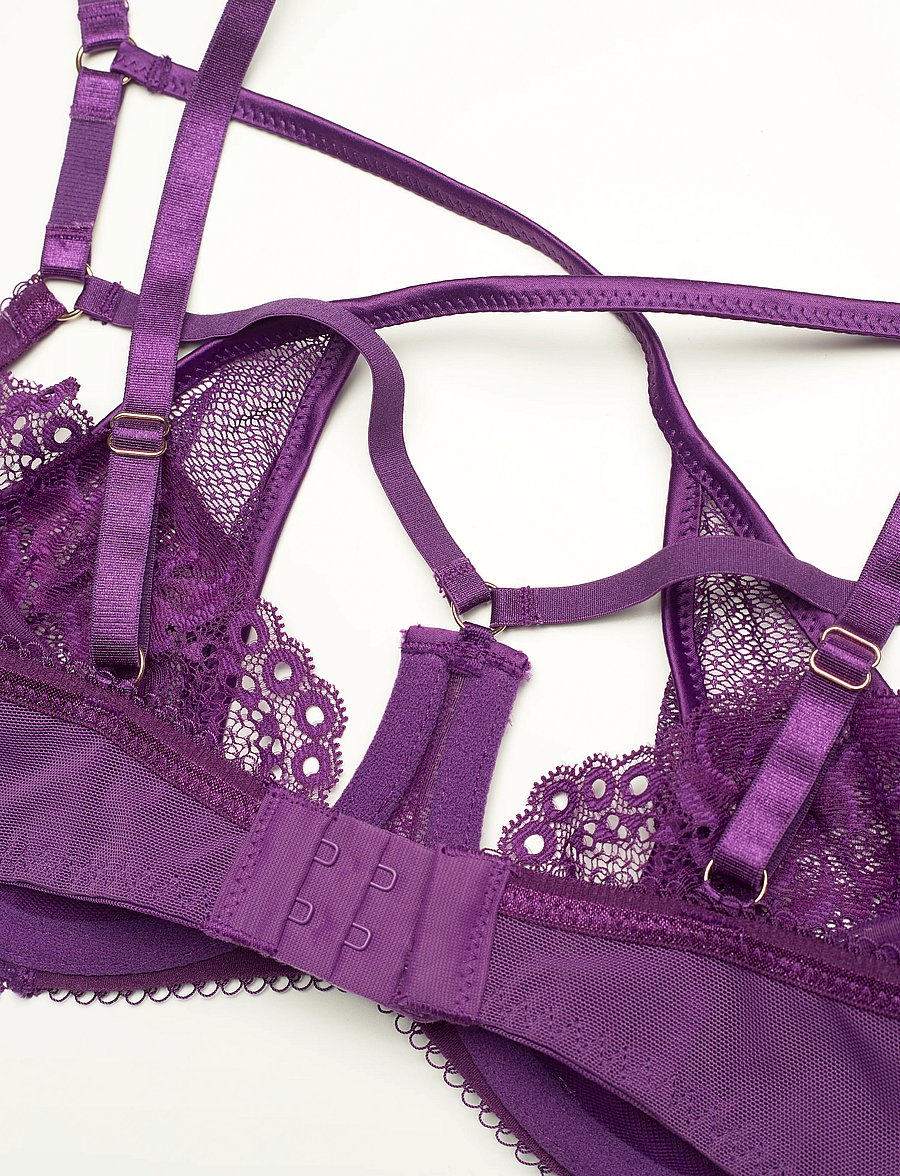 Hunkemöller - Anna Non-Padded Underwired Bra - die niedrigsten preise - imperial purple - 4