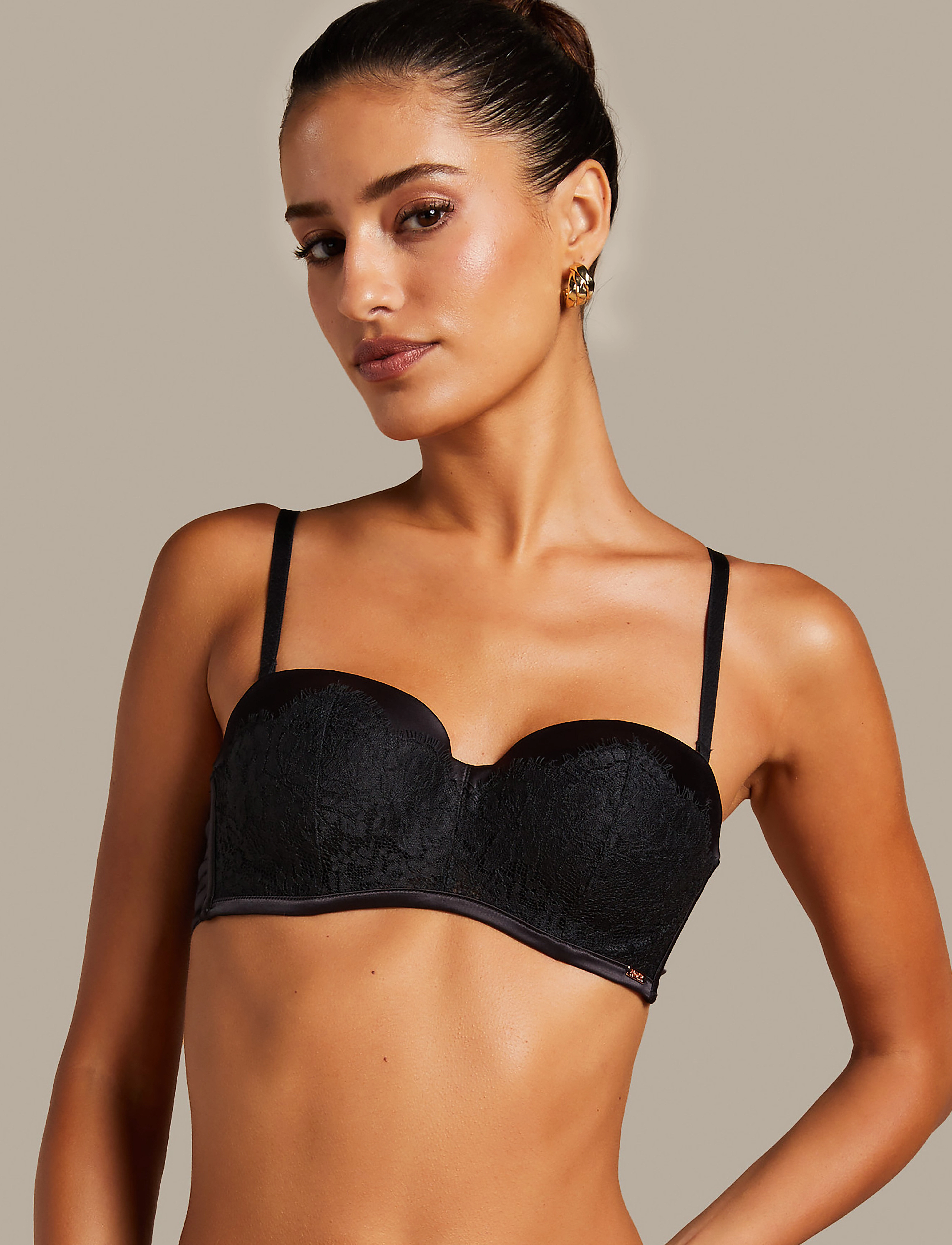 Hunkemöller CHALICE PB - Pesu ja aluspesu - CAVIAR / black