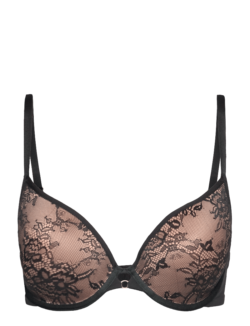 Hunkemöller - LEA LACE PP PUSH - push up bhs - caviar - 1