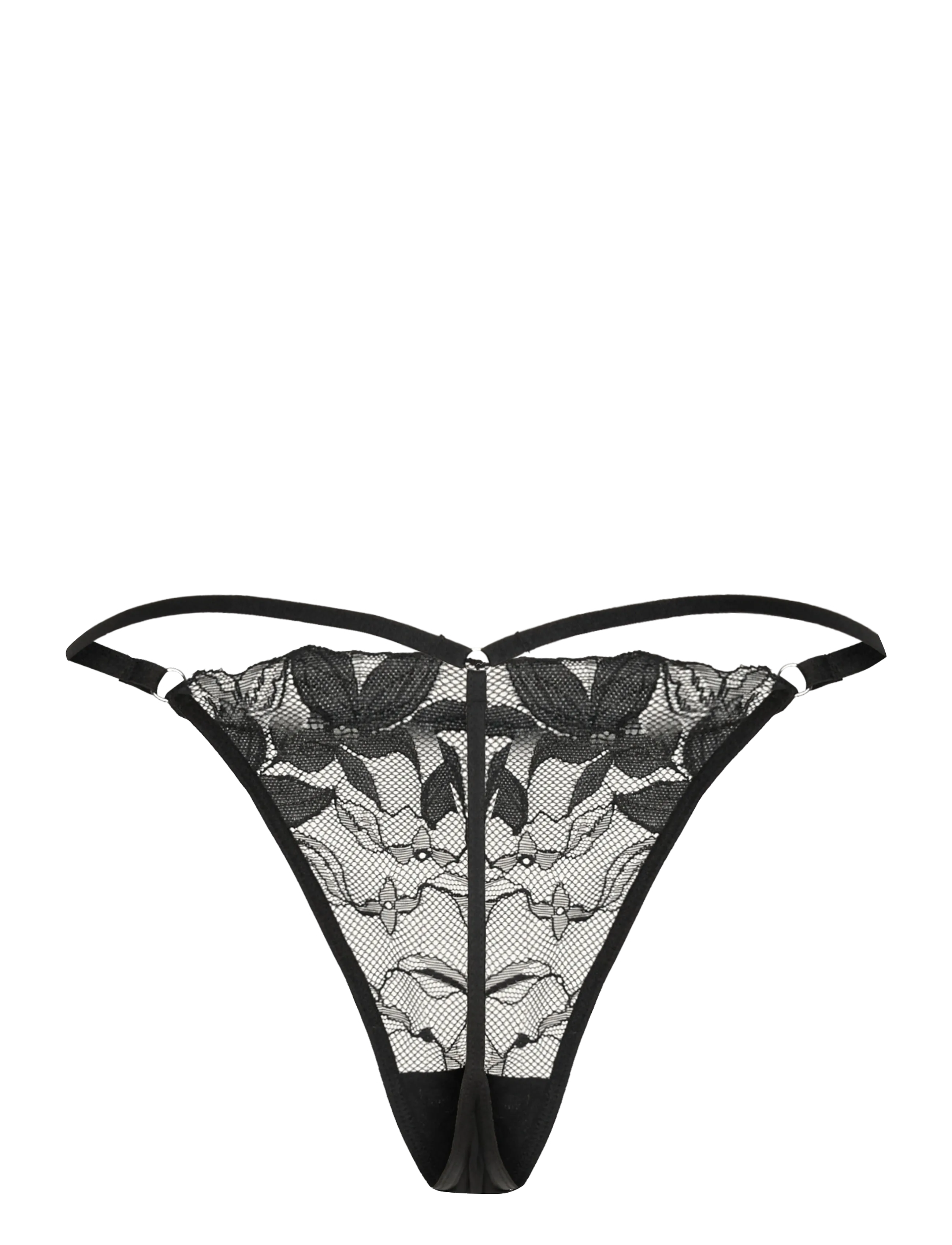 Hunkemöller - INGRID HL STRING T - caviar - 1