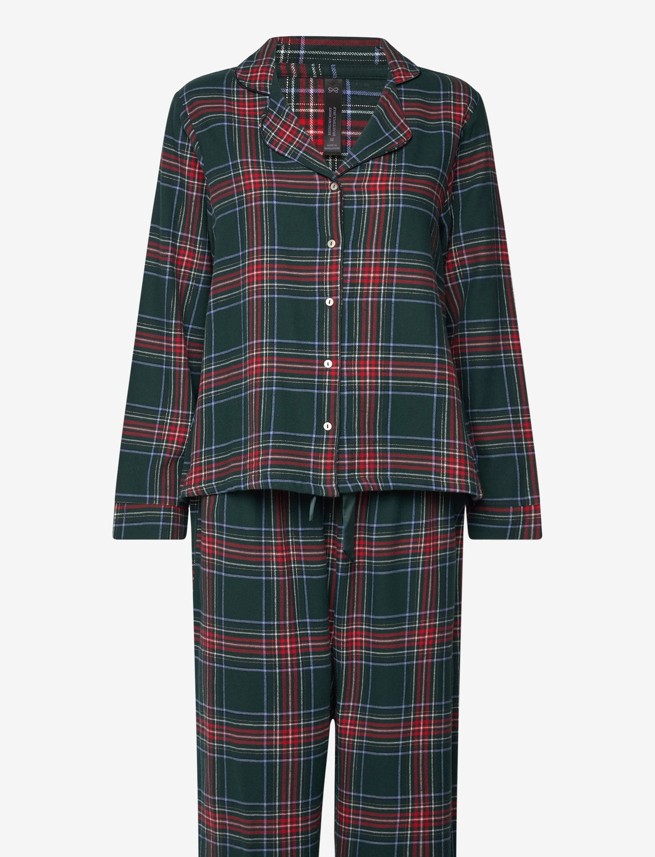 Hunkemöller - Flannel Pyjama Set - ponderosa pine - 0