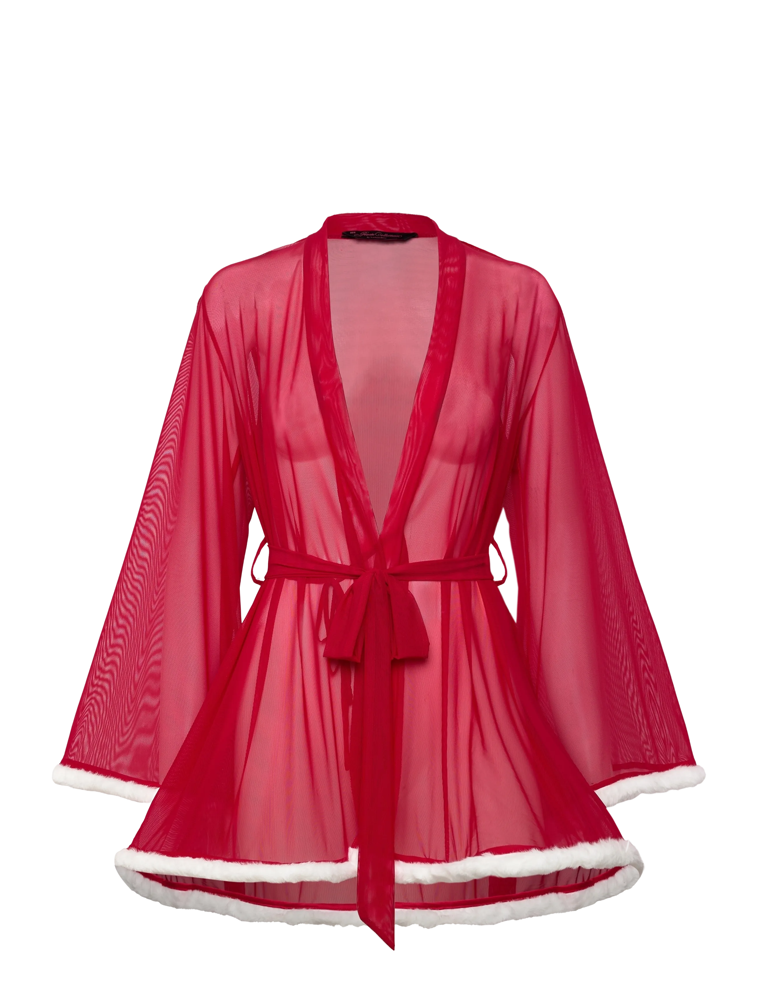 Hunkemöller KIMONO MESH SANTA - Aamutakit - TANGO RED / red