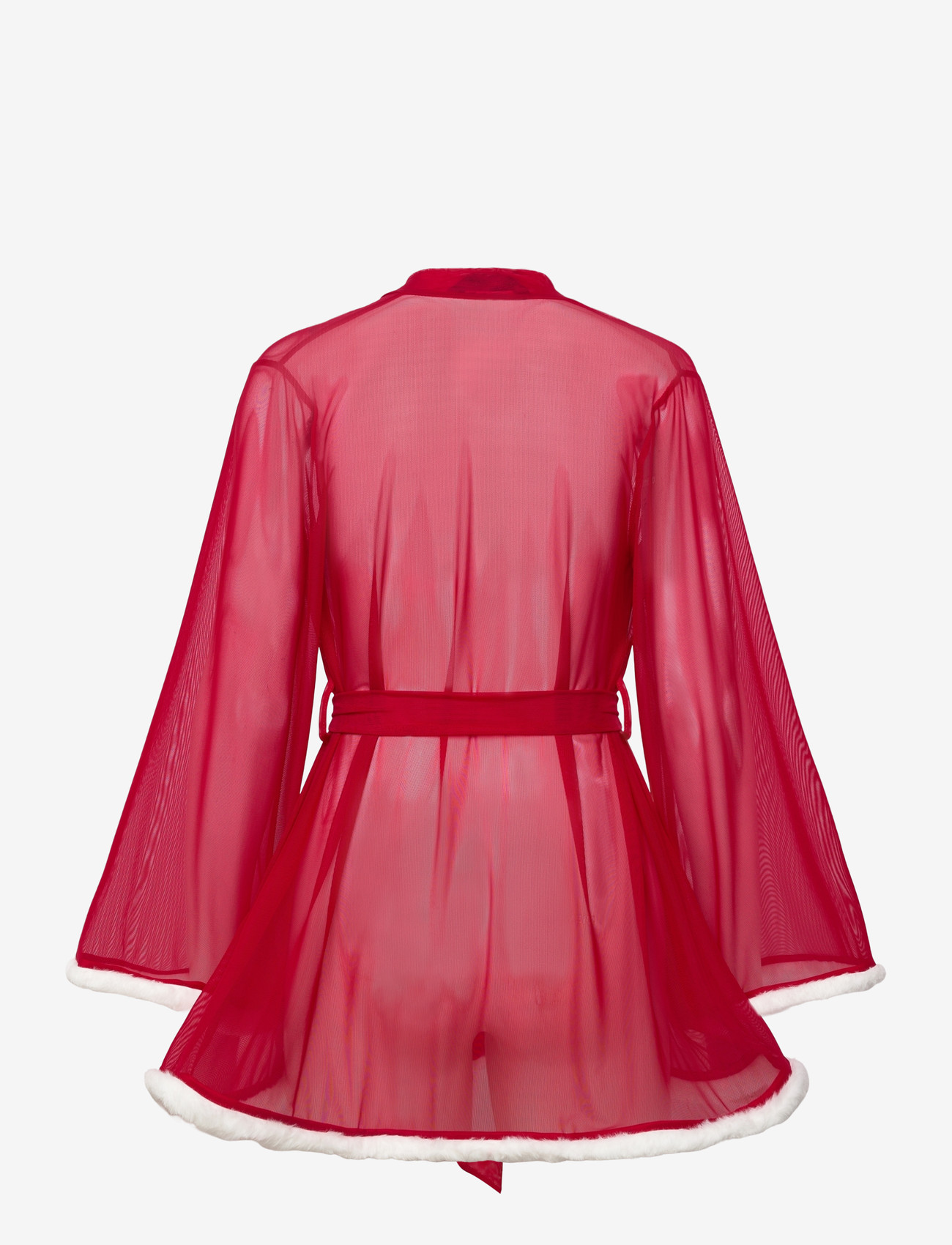 Hunkemöller - KIMONO MESH SANTA - kimonos - tango red - 2
