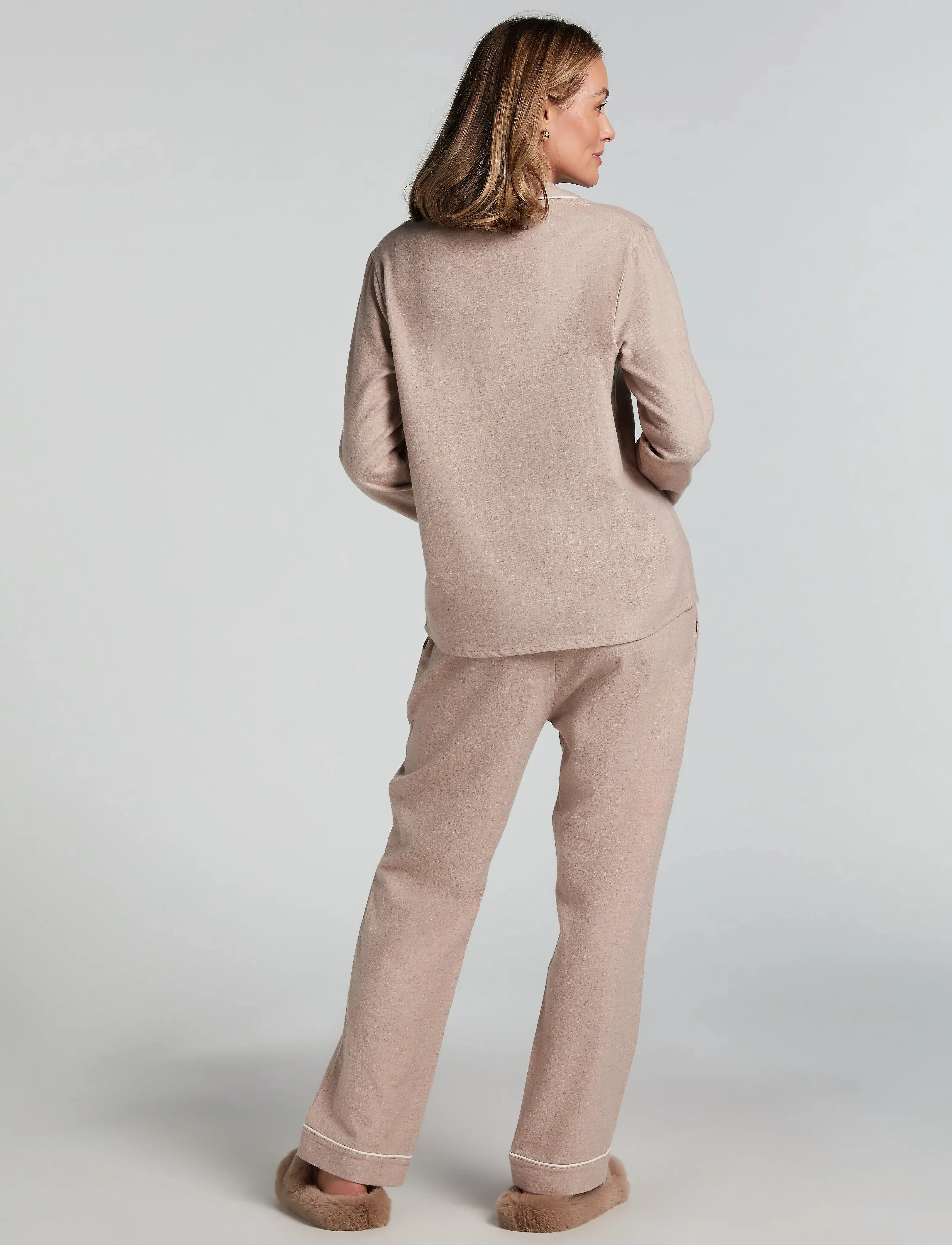 Hunkemöller - JACKET LS FLANNEL ESSENTIALS - etherea - 5