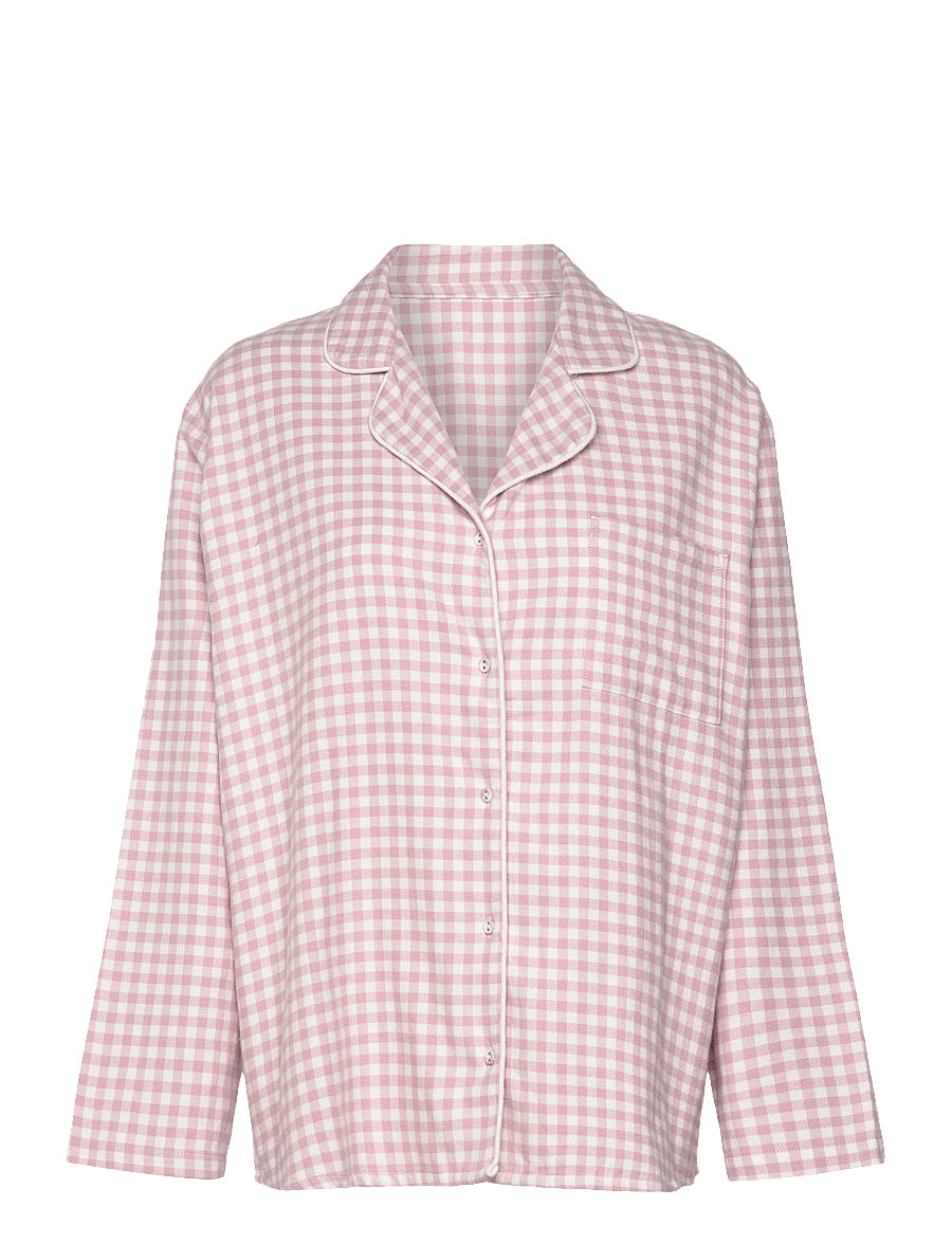 Hunkemöller - JACKET LS CHECK ESSENTIALS - oberteile - violet ice - 1
