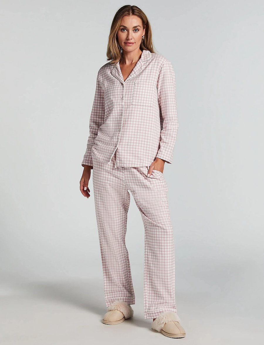 Hunkemöller - JACKET LS CHECK ESSENTIALS - oberteile - violet ice - 4