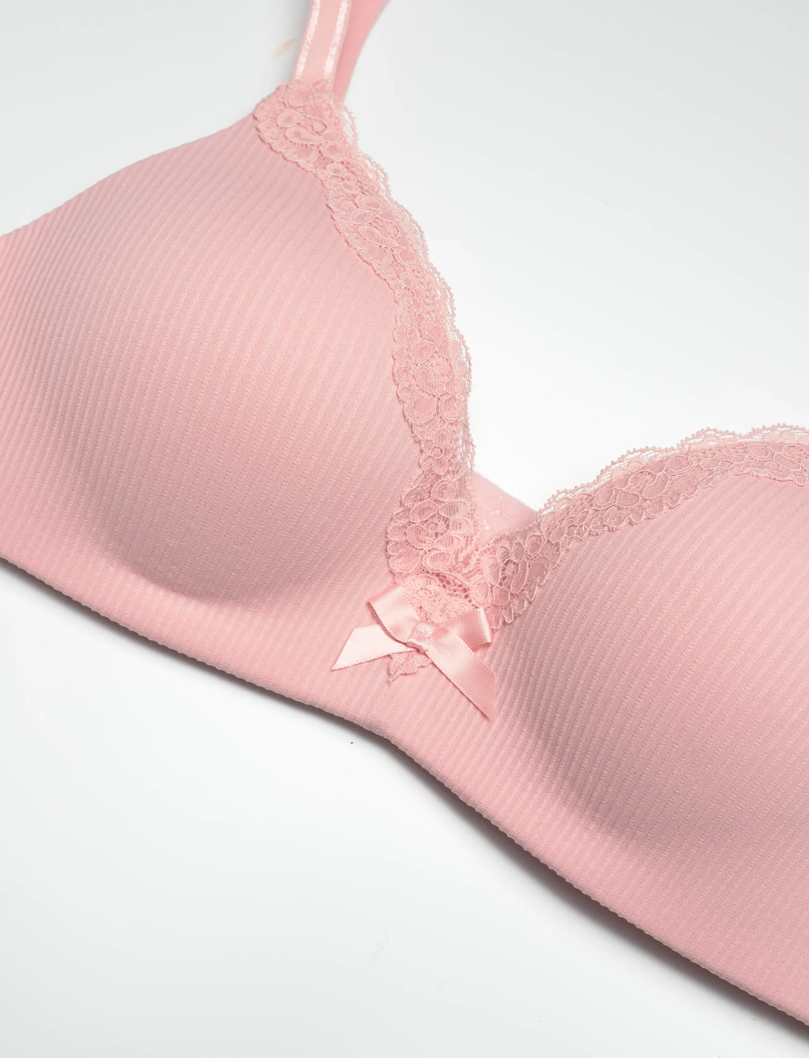 Hunkemöller - LOLA NON WIRED LOW DEMI PU - push up bh - silver pink - 2