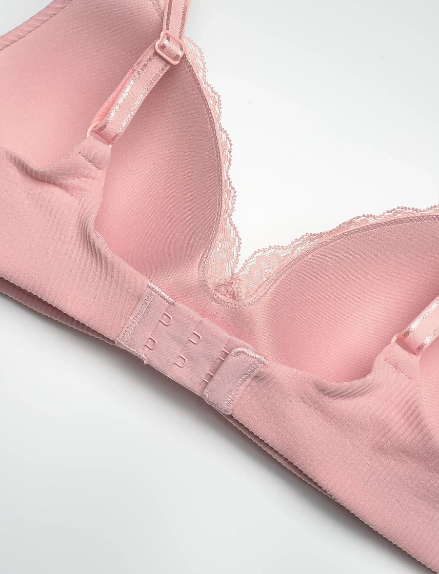 Hunkemöller - LOLA NON WIRED LOW DEMI PU - push up bh - silver pink - 3
