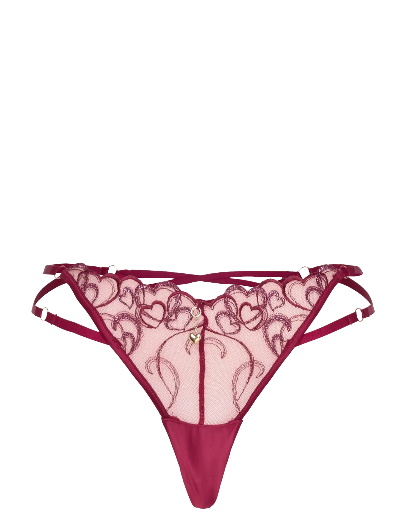 Hunkemöller SCARLETT TANGA H - Trusser - BEET RED / red