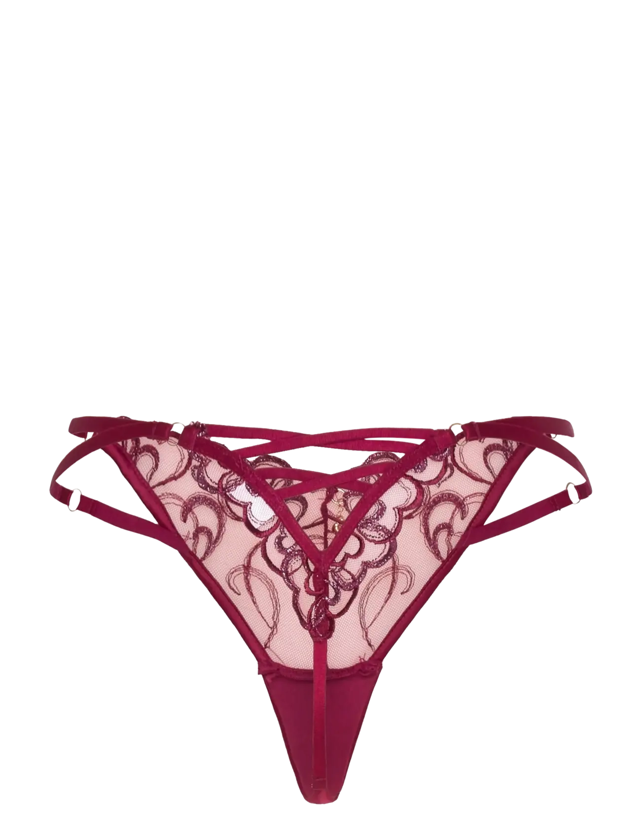 Hunkemöller - SCARLETT TANGA H - beet red - 2