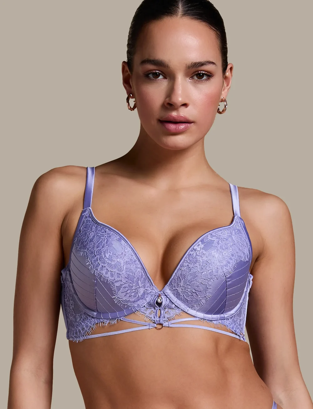 Hunkemöller - CHARLIE PP PUSH - push-up bh:ar - persian violet - 0