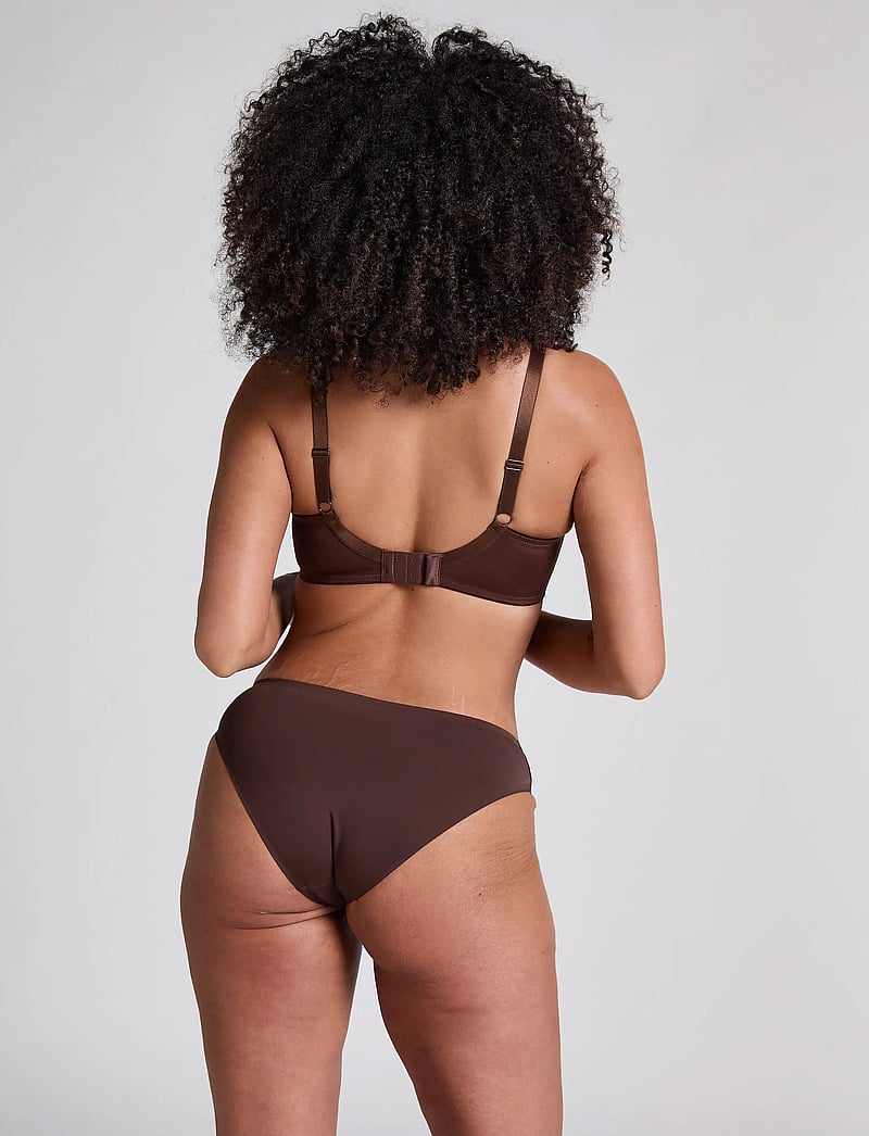 Hunkemöller - Nina Non-Padded Underwired Minimizer Bra - traadiga rinnahoidjad - chicory coffee - 5