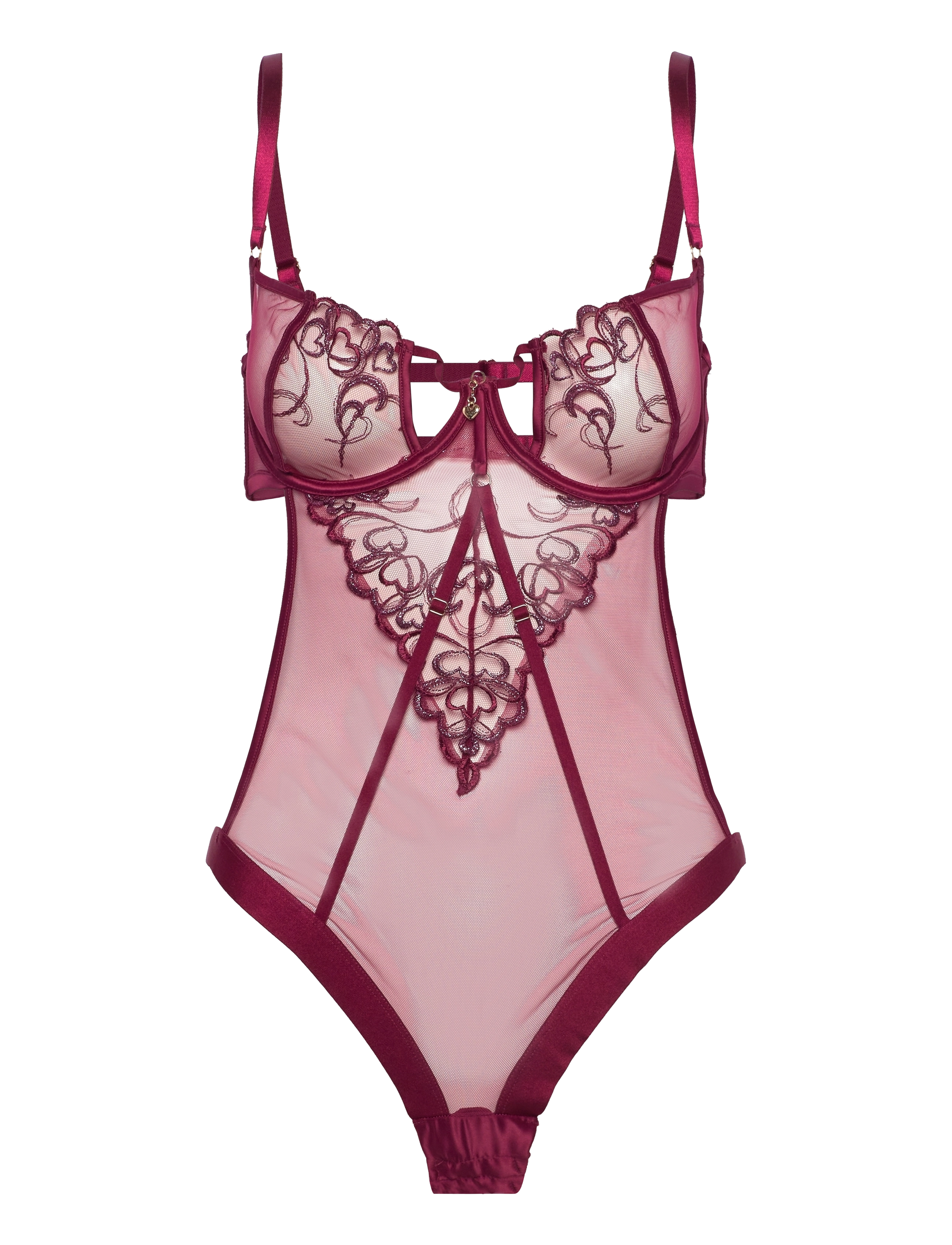 Hunkemöller - Scarlett Body - beet red - 1