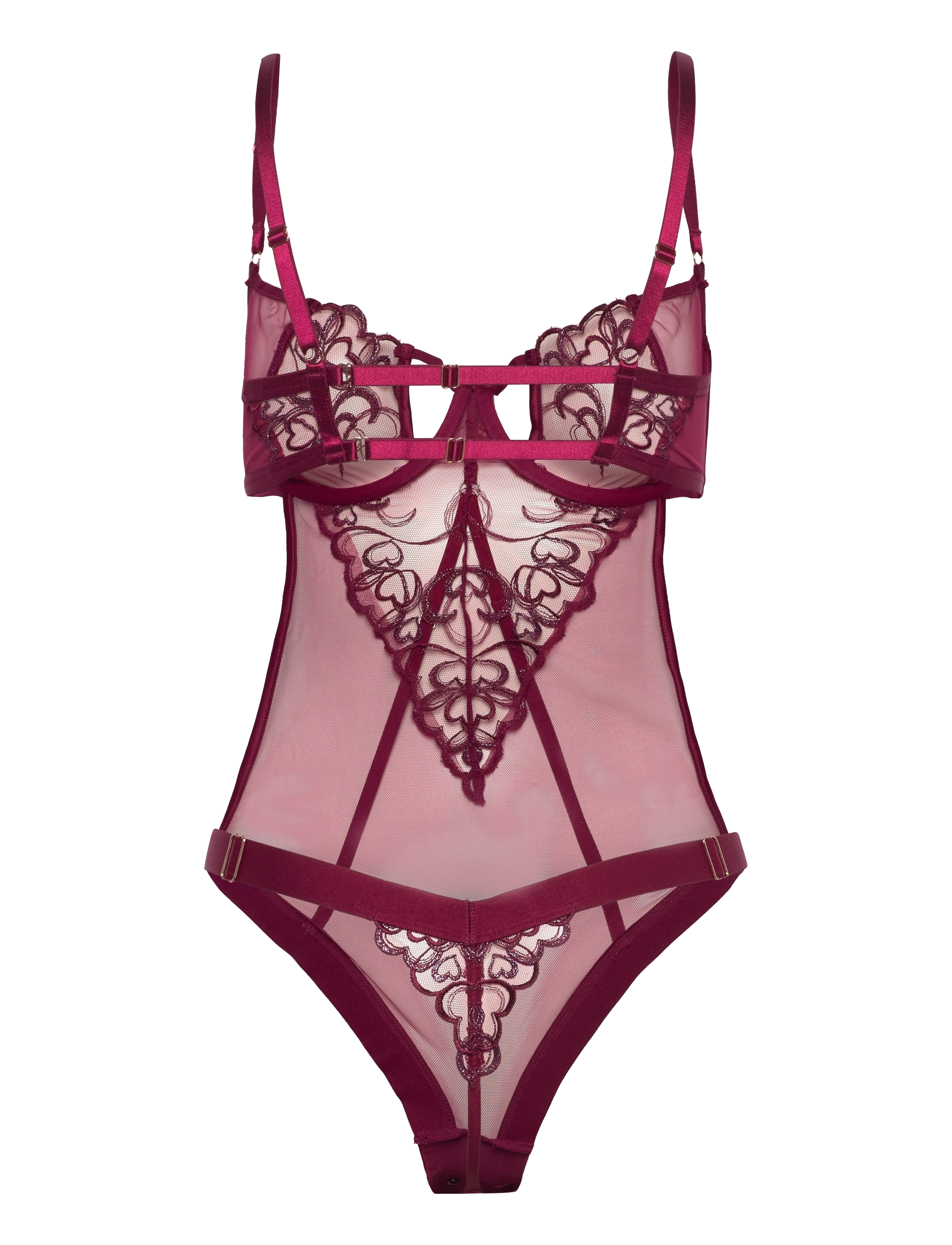 Hunkemöller - Scarlett Body - beet red - 2