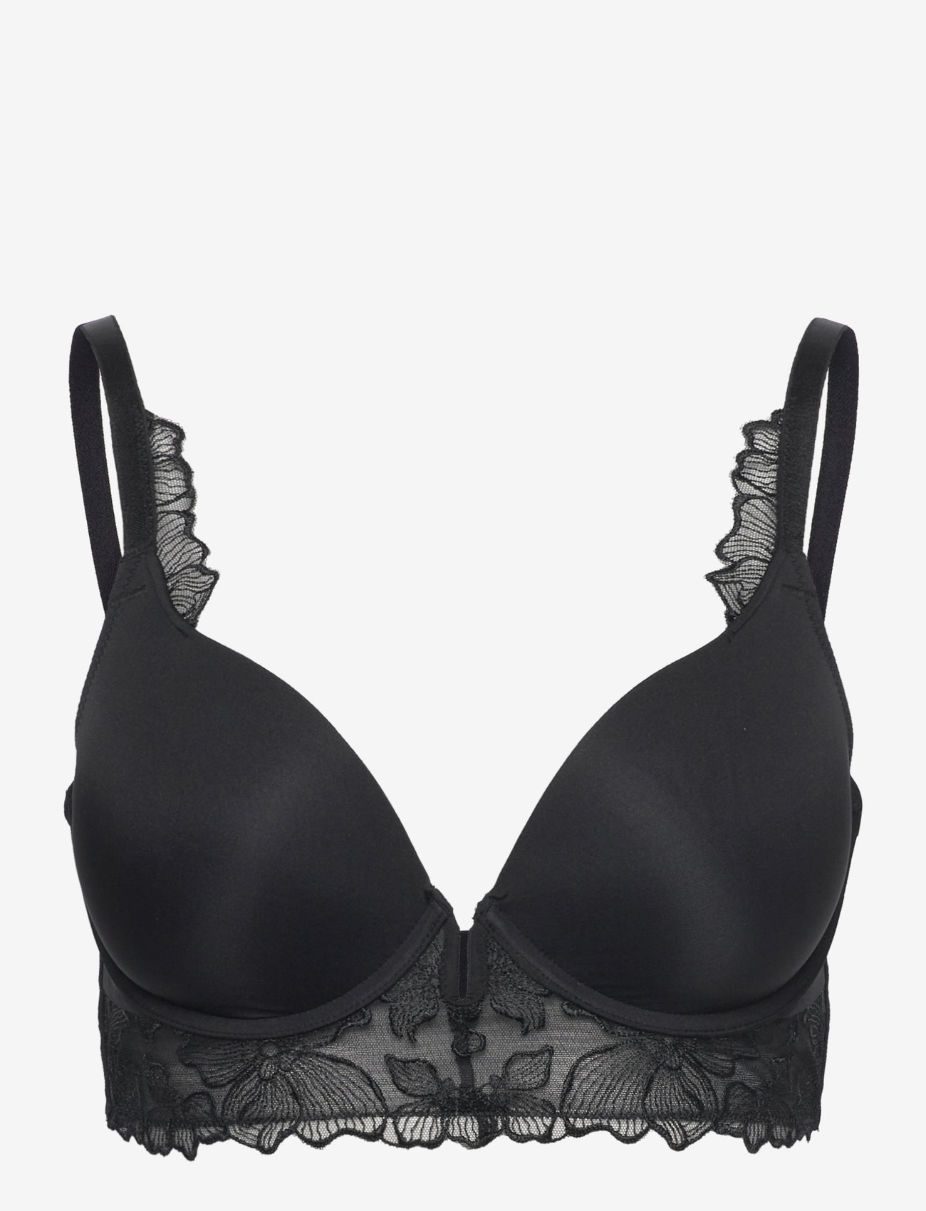 Hunkemöller - Jemima Padded Underwired Longline Push-Up Bra - caviar - 0