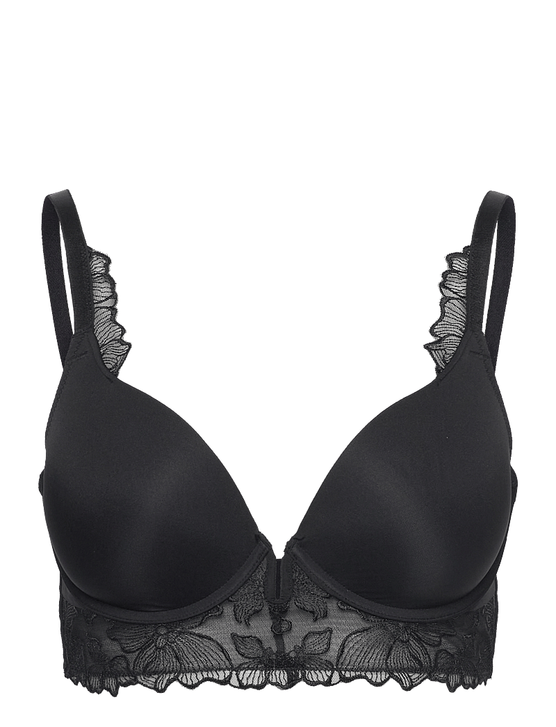 Hunkemöller - Jemima Padded Underwired Longline Push-Up Bra - geschenke unter chf 50 - caviar - 0
